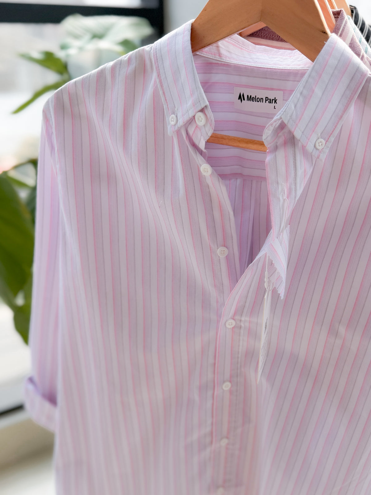 Gentle stripe shirt - Lavender Pearl