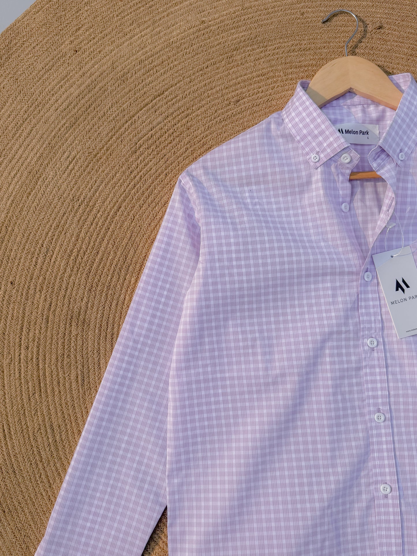 Old Money full sleeve shirt - Lavender Gingham