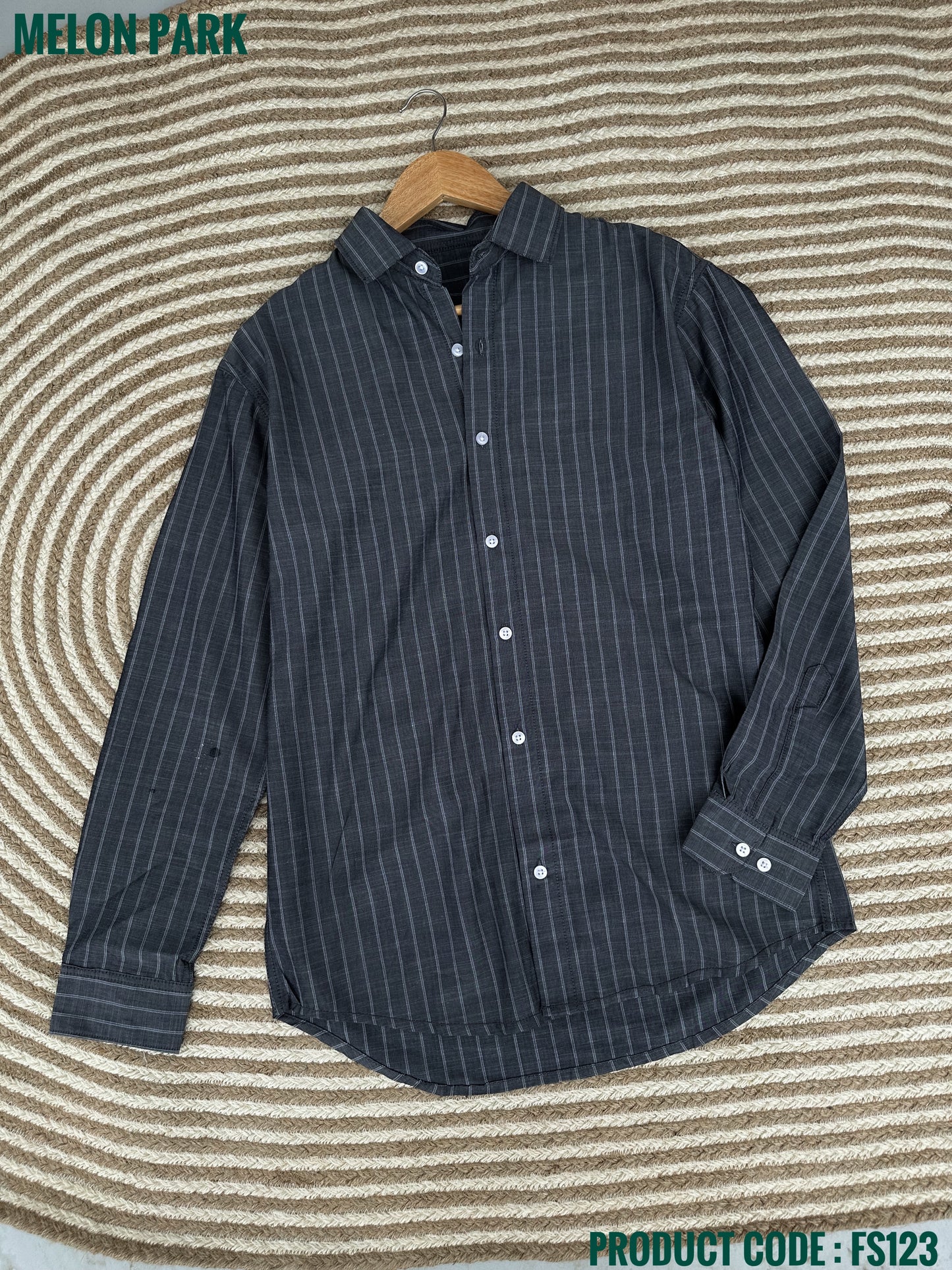Gentle stripe shirt - Shadow Grey | FS123