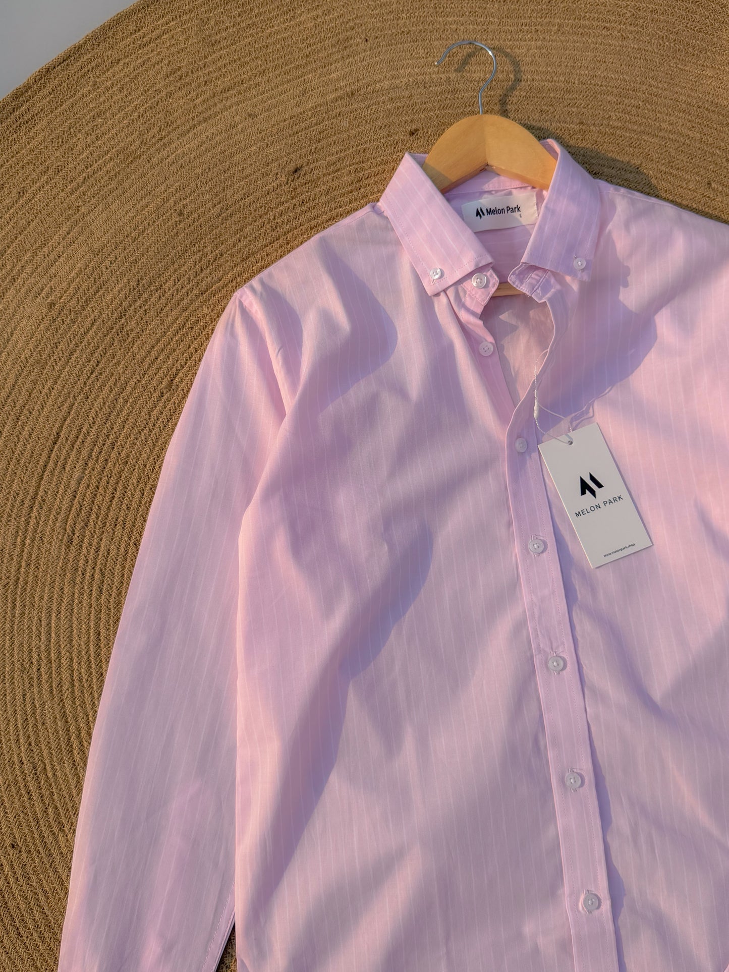 Old Money full sleeve shirt - Poplin Pink