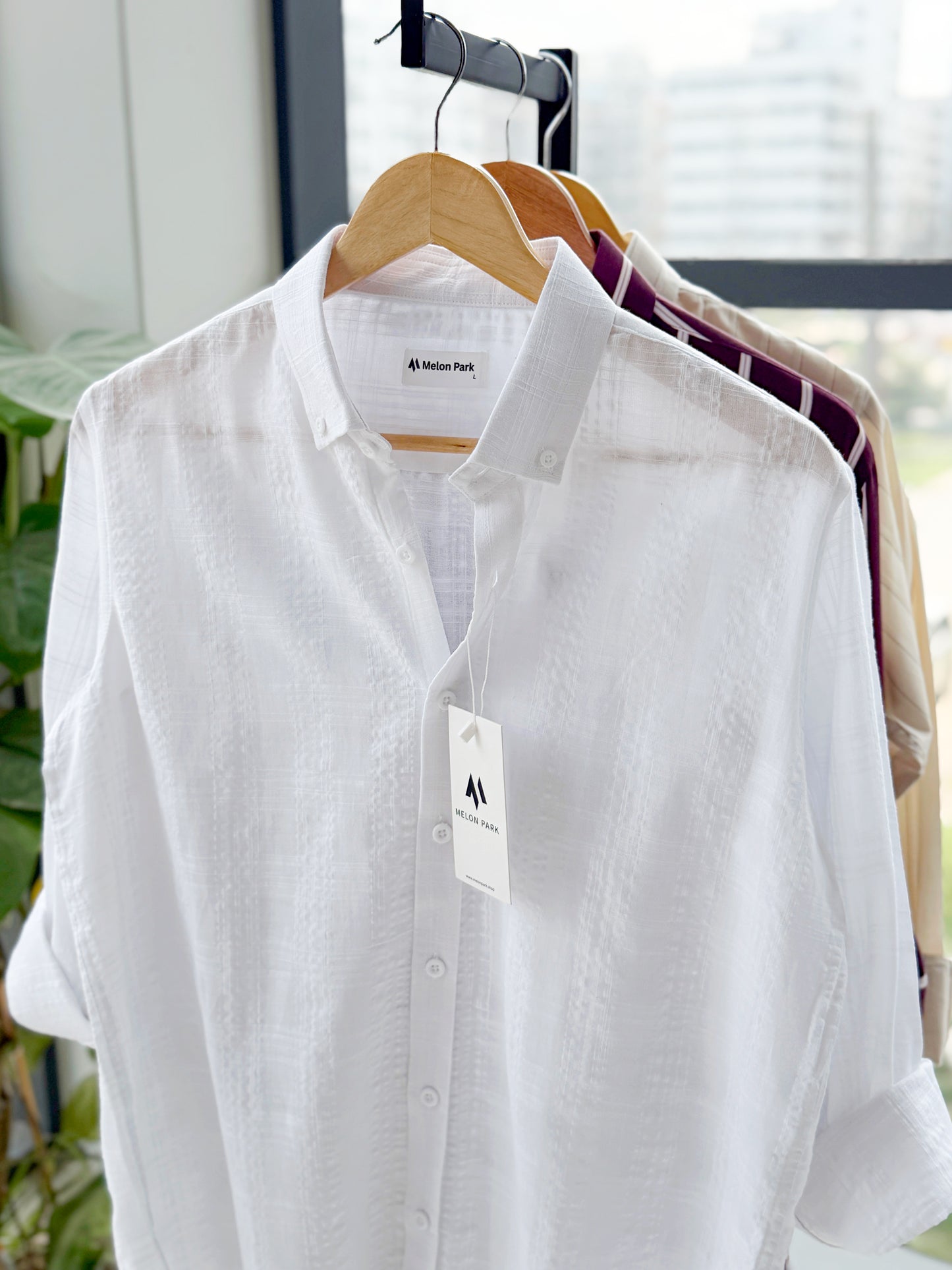 Cotton classic shirt - Raw white