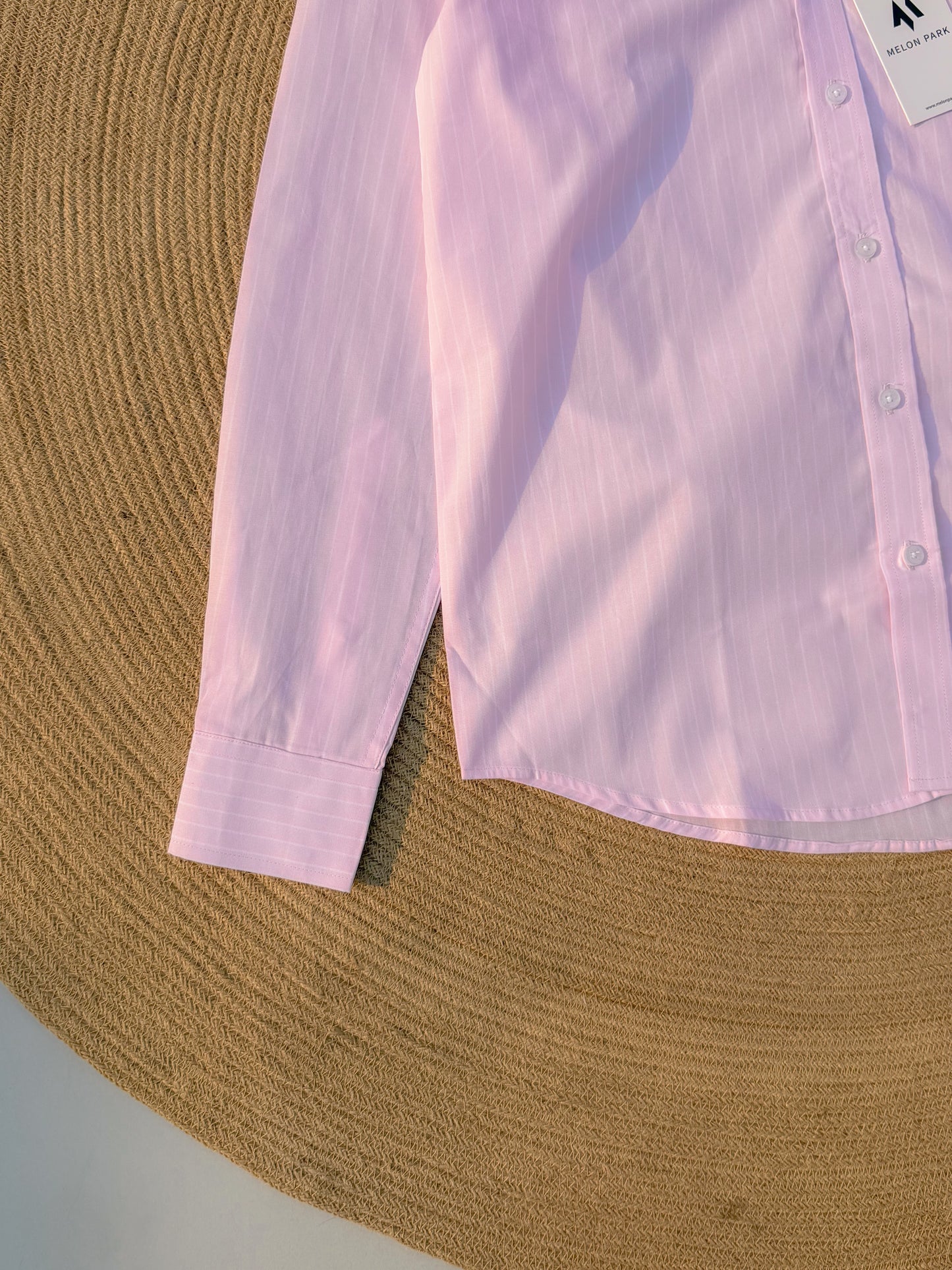 Old Money full sleeve shirt - Poplin Pink