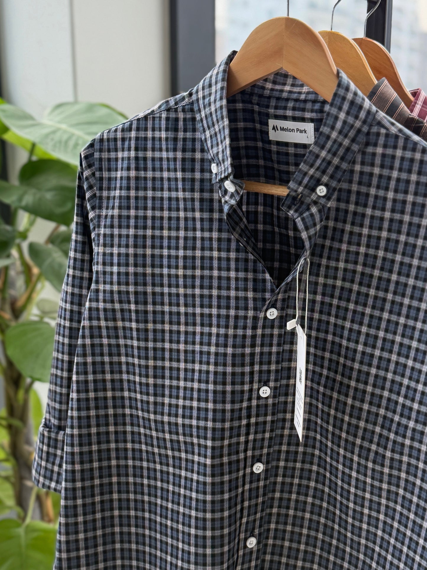 Gentle check shirt - Nordic Twilight