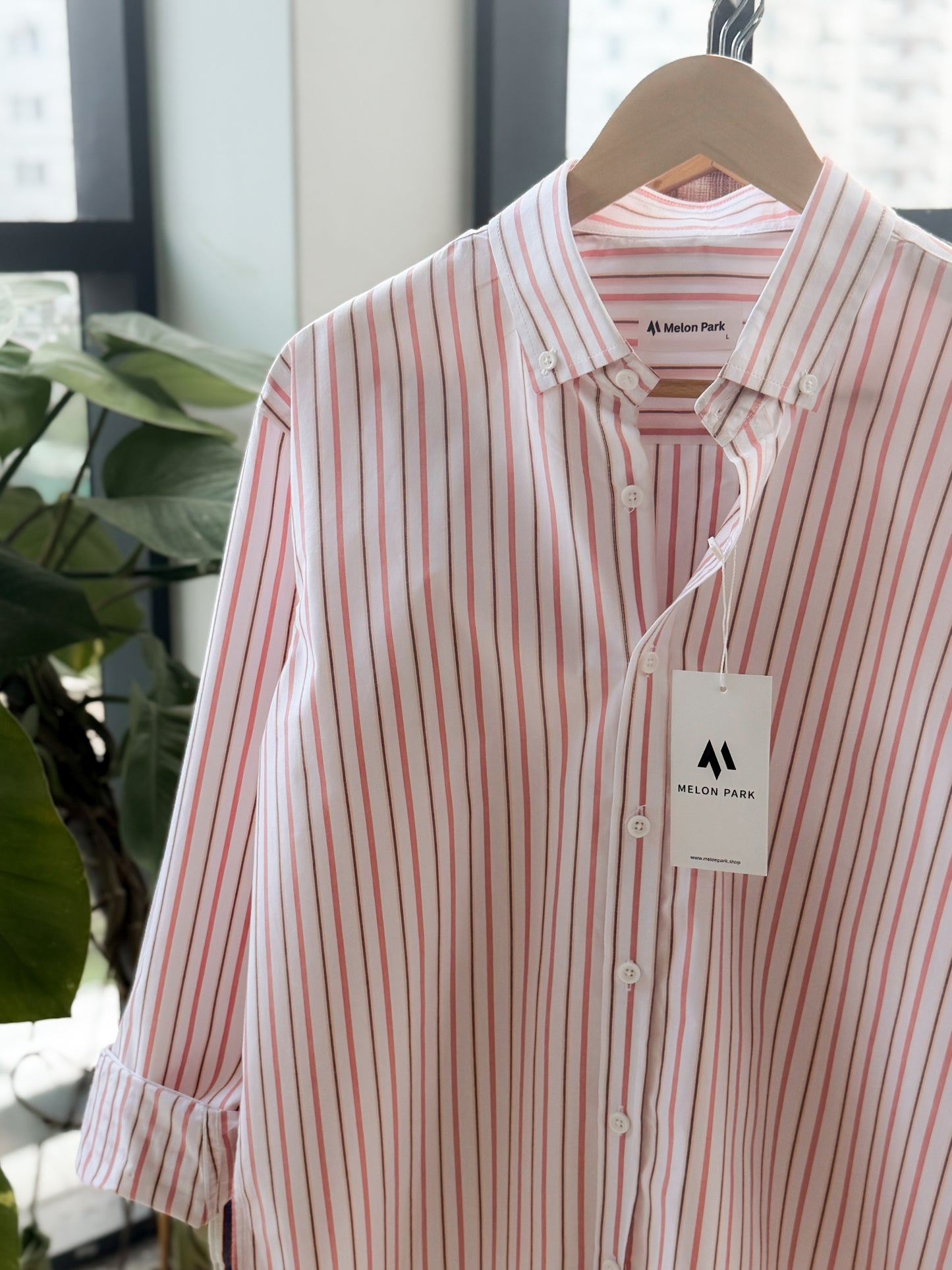 Gentle stripe shirt - Riviera Pink stripe