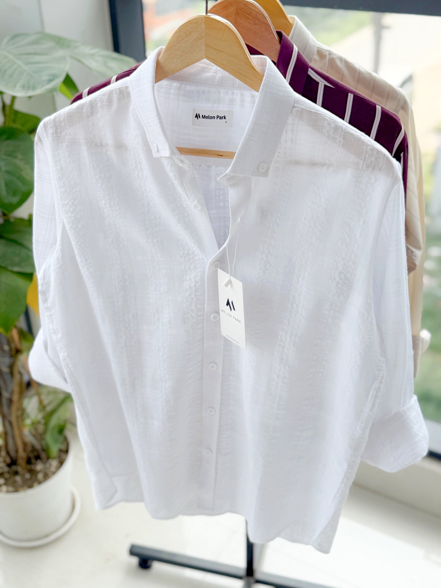 Cotton classic shirt - Raw white