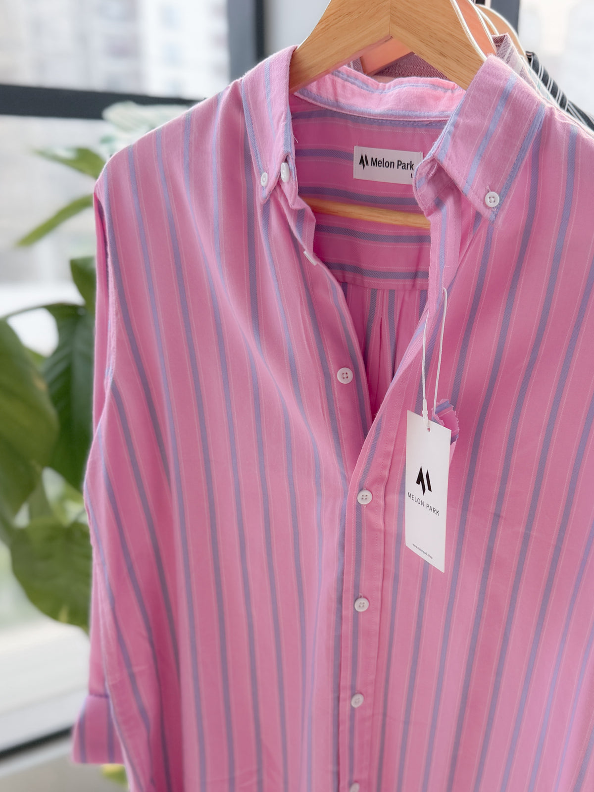 Gentle stripe shirt - Peri Winkle