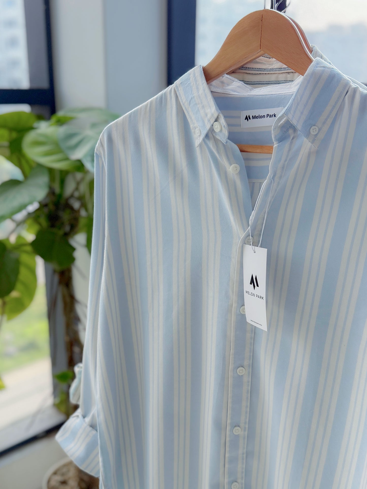 Gentle stripe shirt - Cloud Blue