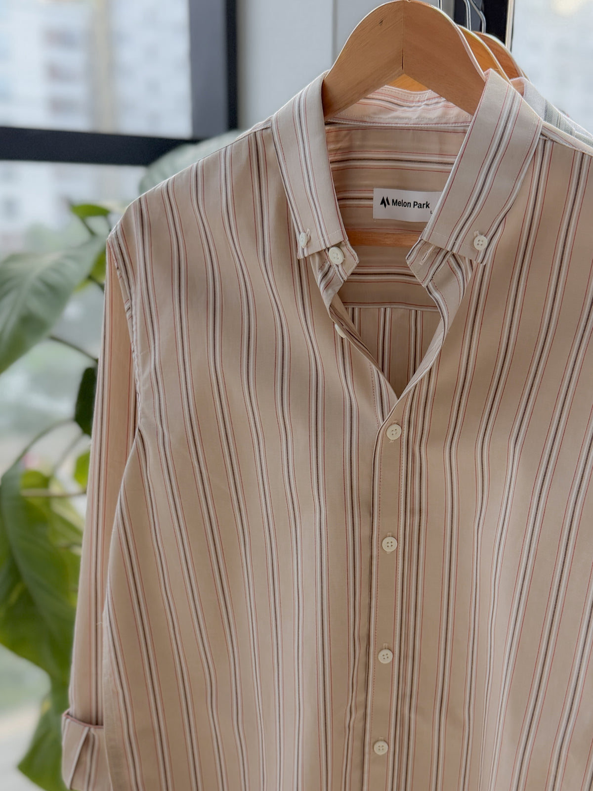 Gentle stripe shirt - Desert Birch