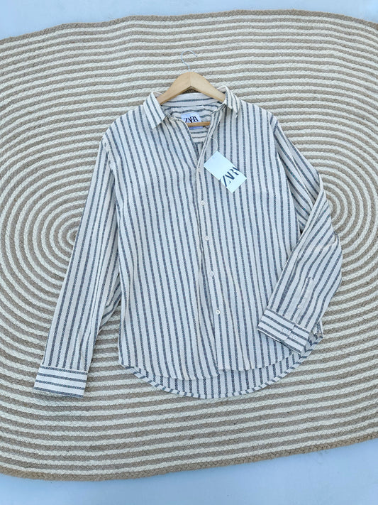 Rich Full Sleeve - Off white Stripe