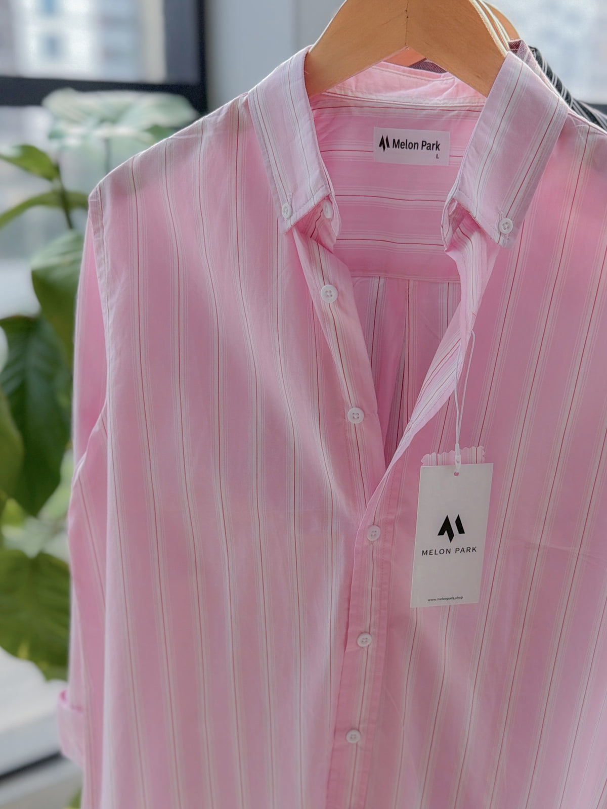 Gentle stripe shirt - Blossom Pink