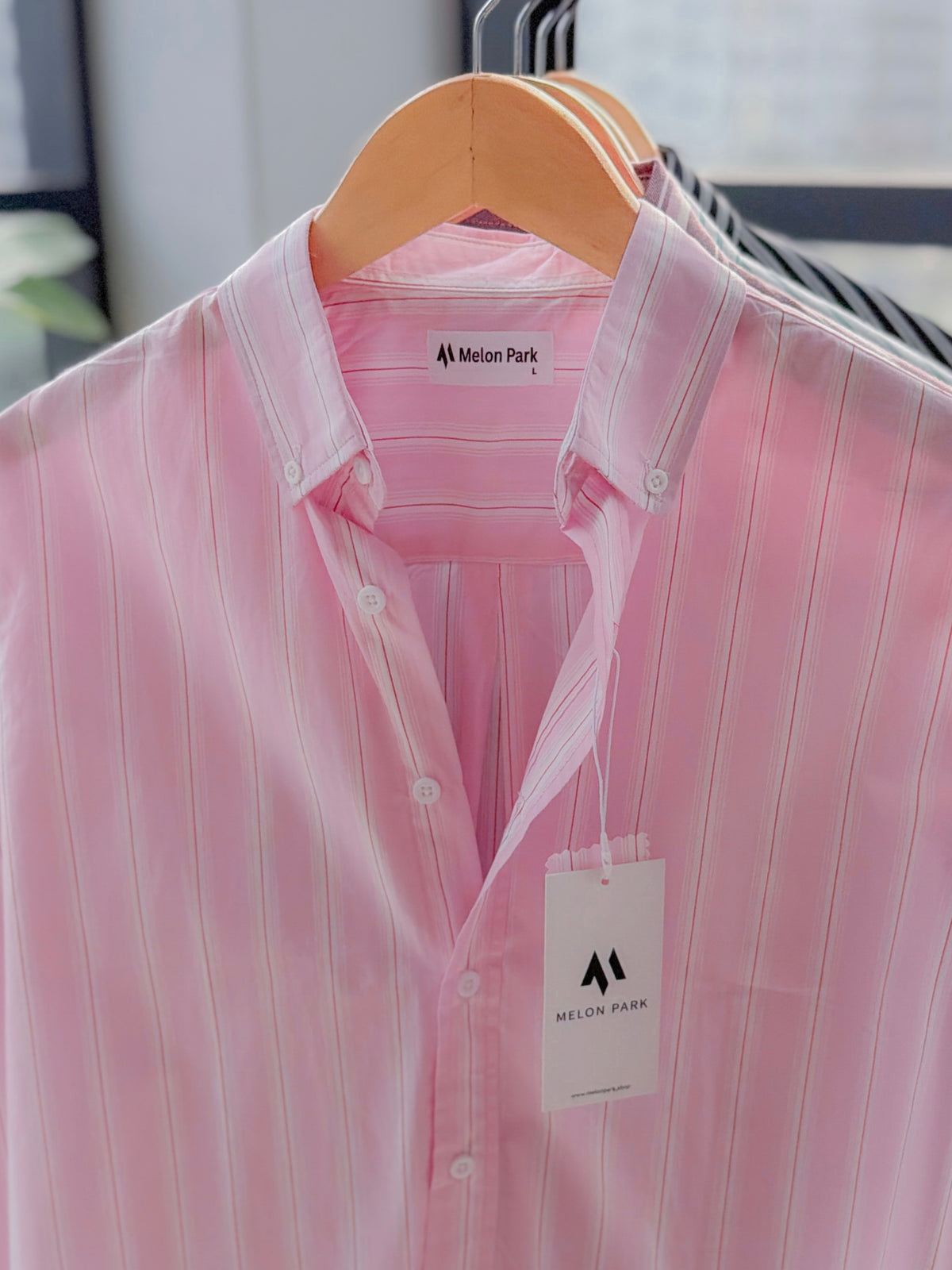 Gentle stripe shirt - Blossom Pink