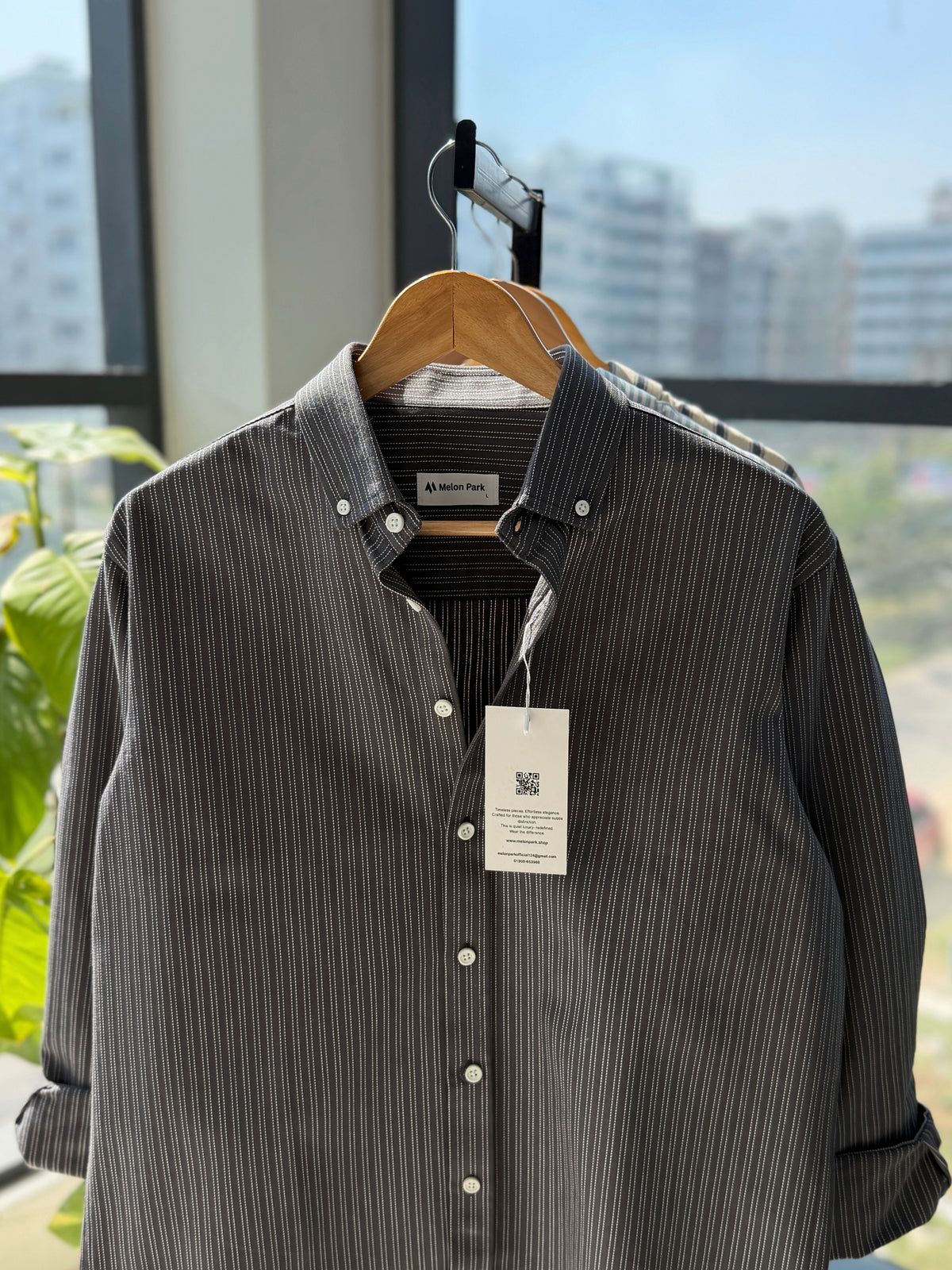 Cotton classic shirt - Slate Grey