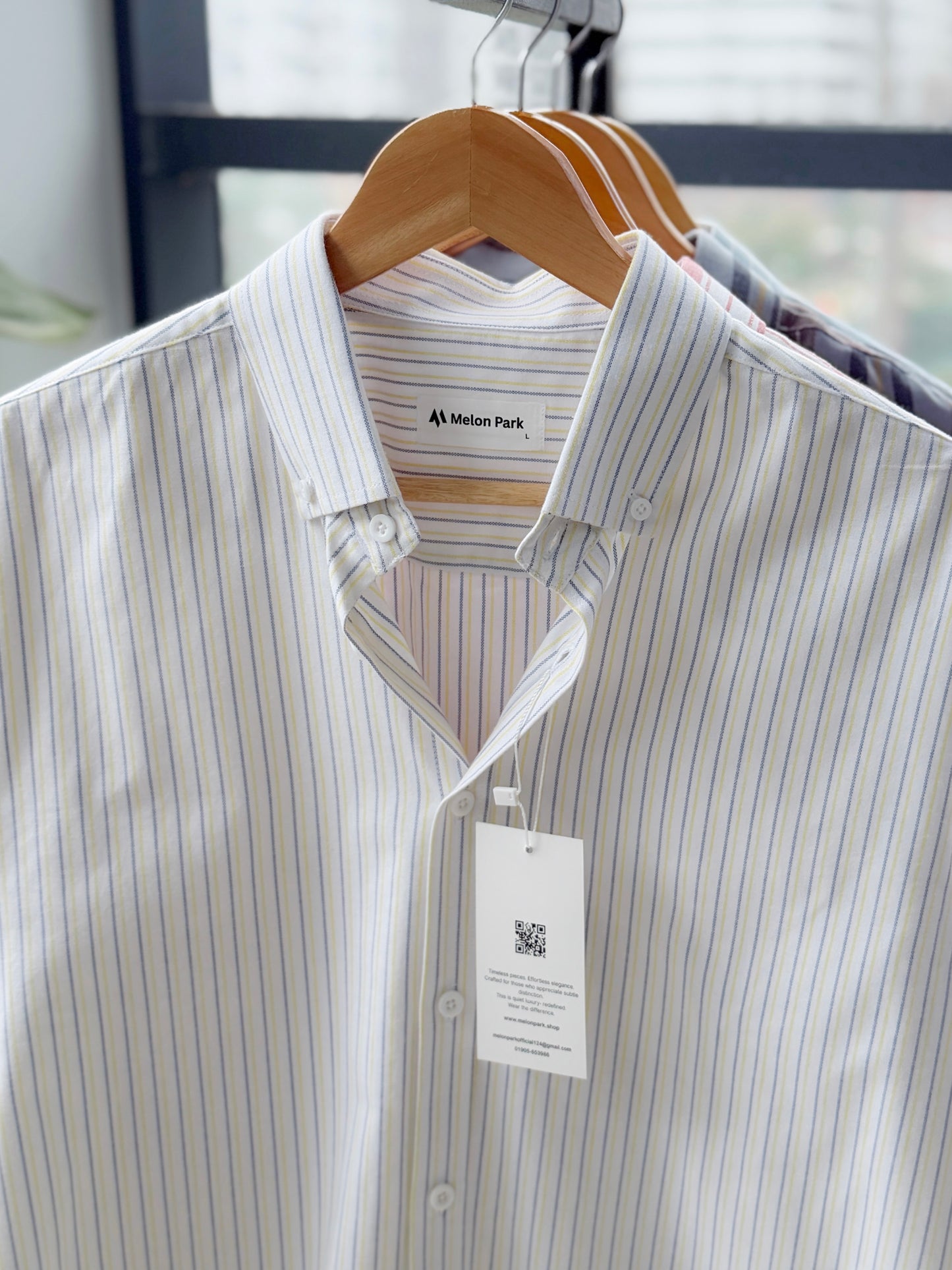 Gentle stripe shirt - Morning Glow