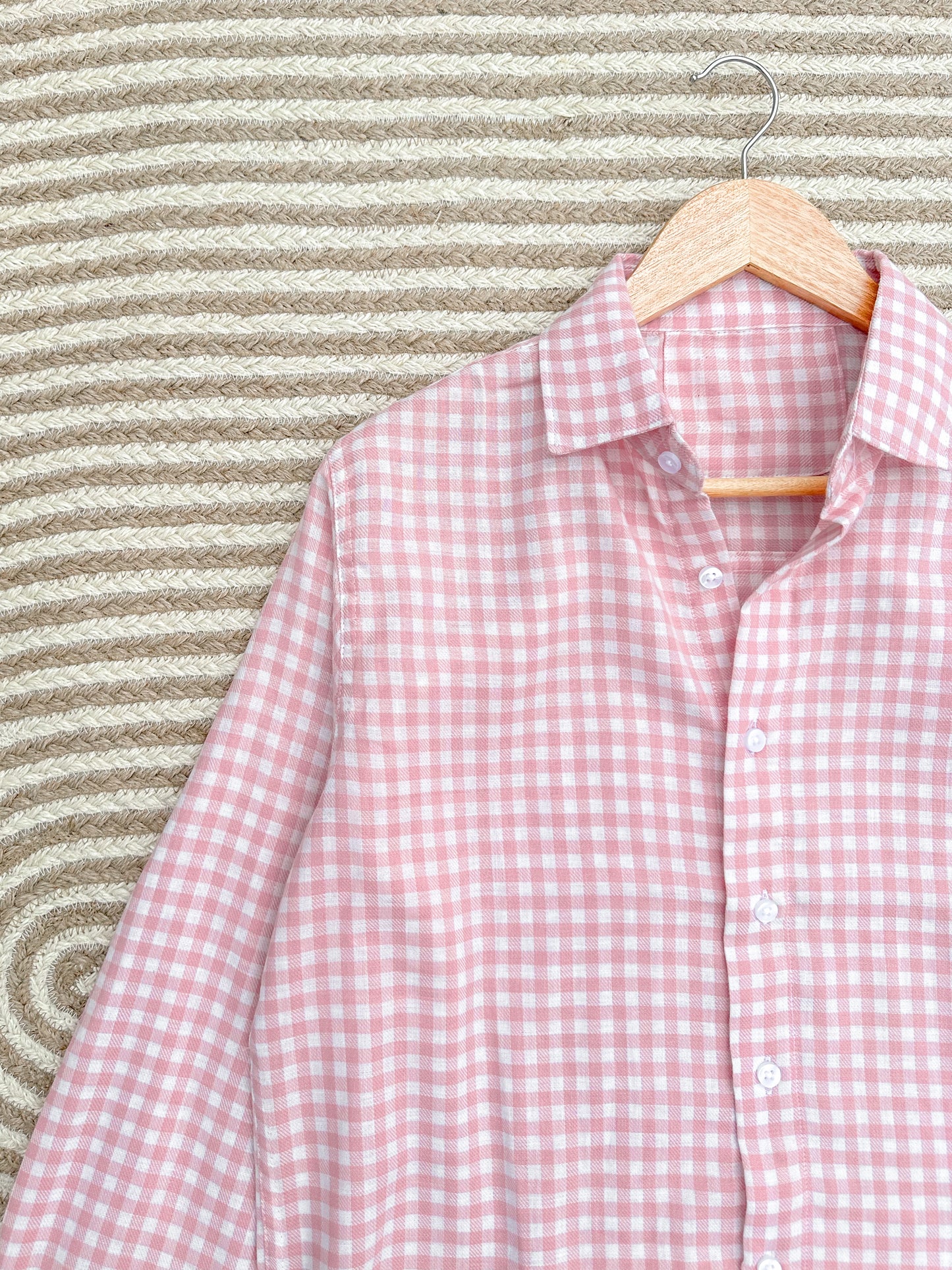 Gentle Check shirt - Marshmallow Pink