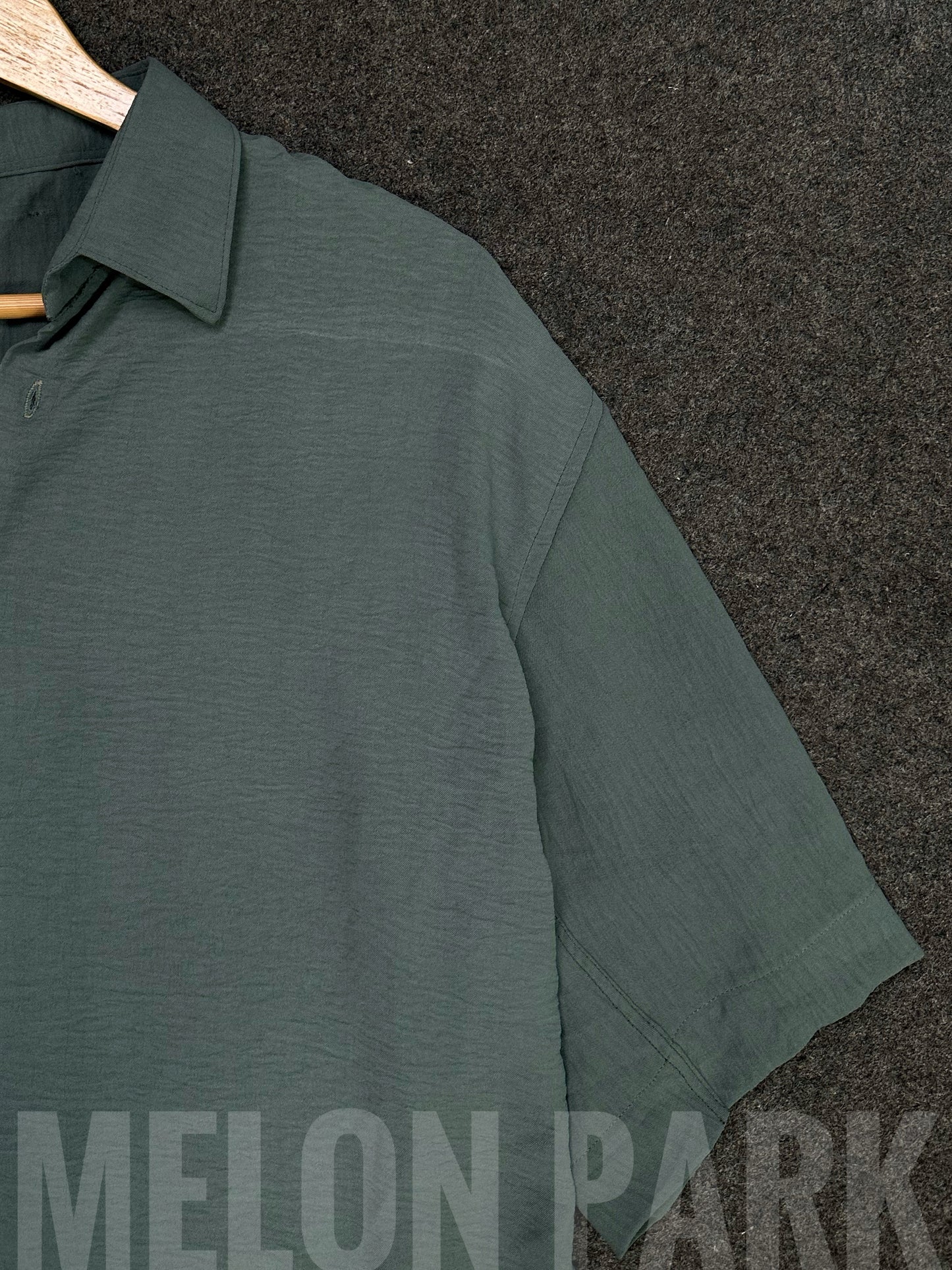 Baggy cuban shirt - Sage Green