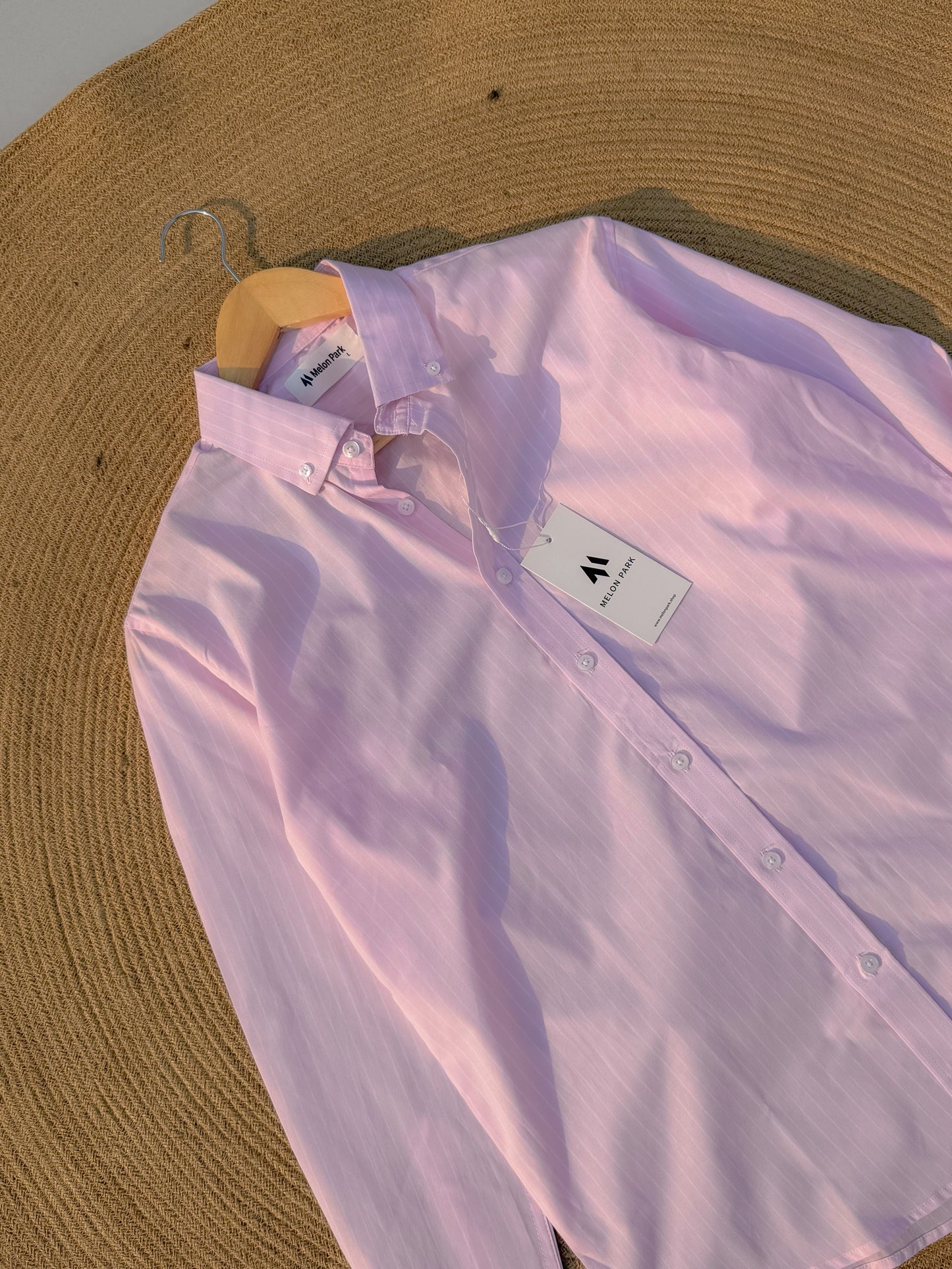 Old Money full sleeve shirt - Poplin Pink