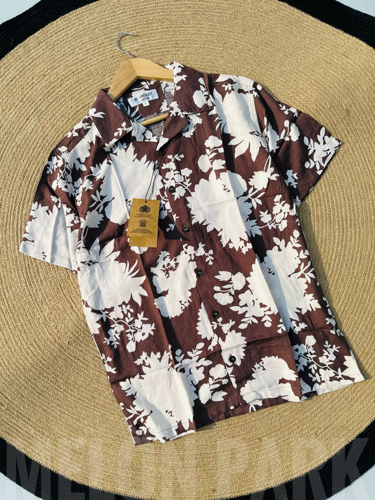 Chocolate Cuban Shirt