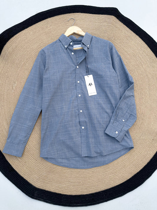 Linen Full sleeve Shirt- Dark Grey