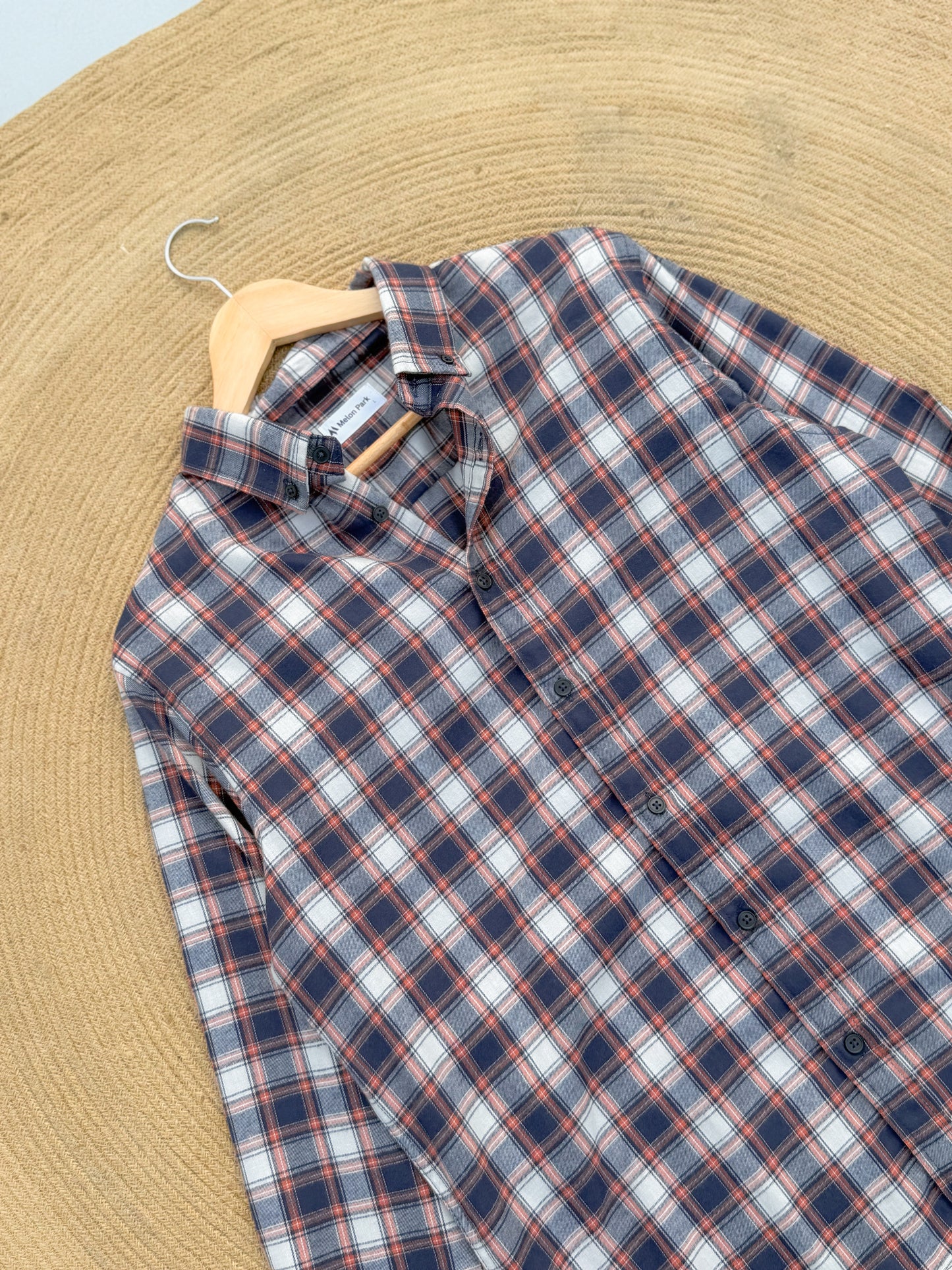 Gentle Check shirt - Crimson Tide