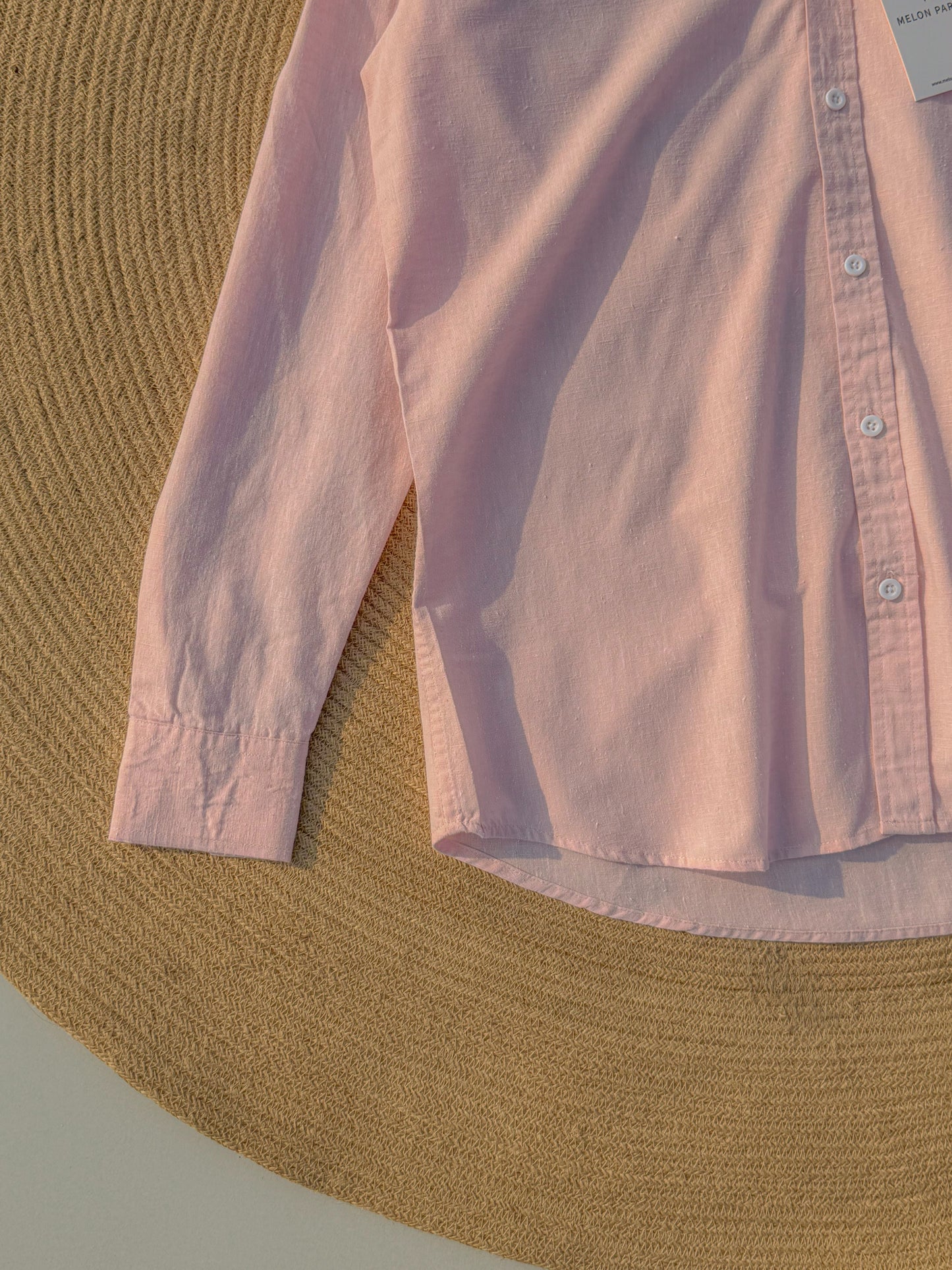 Signature Remi cotton shirt - Baby Pink