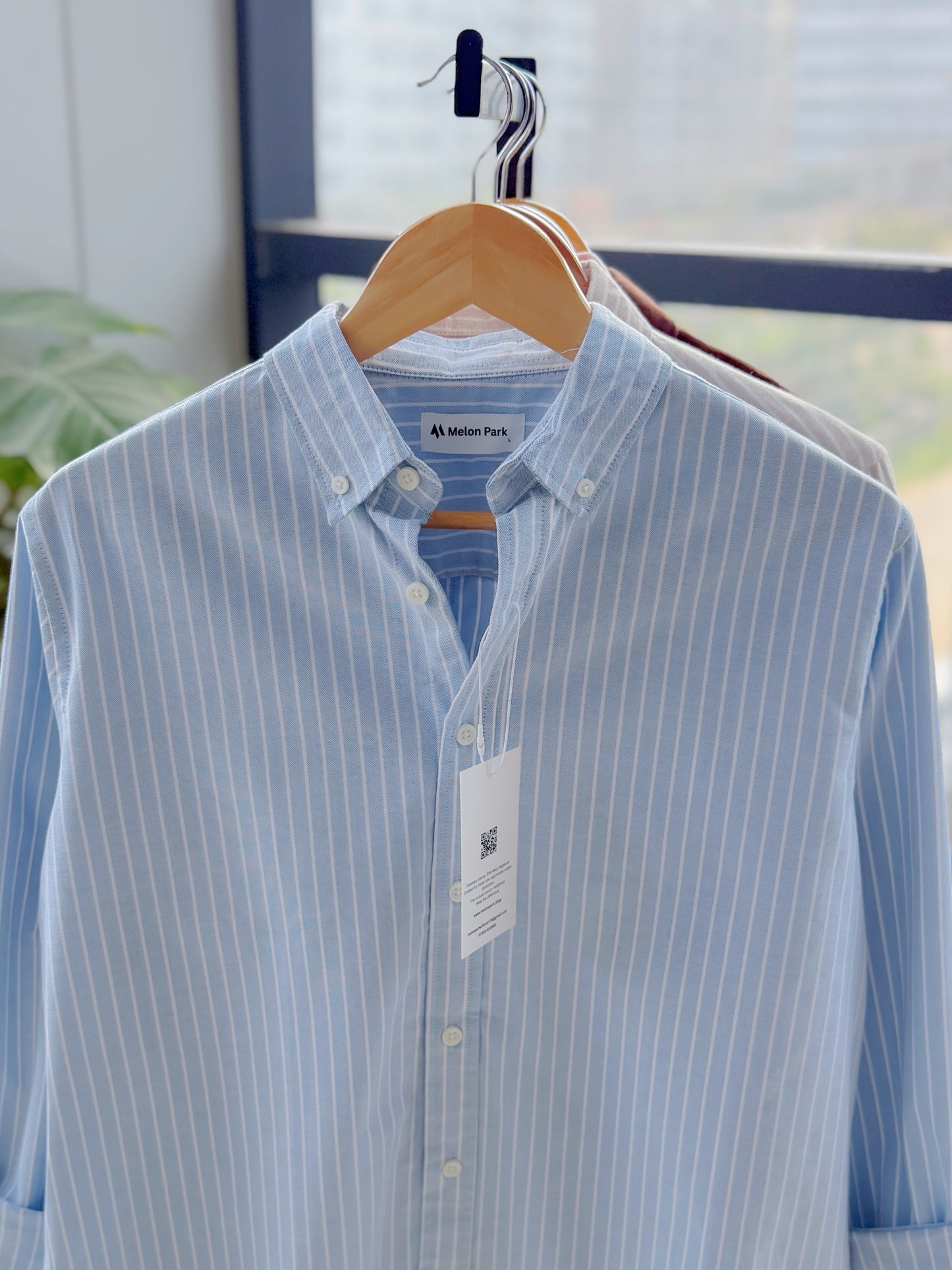 Gentle stripe shirt - Icy Blue