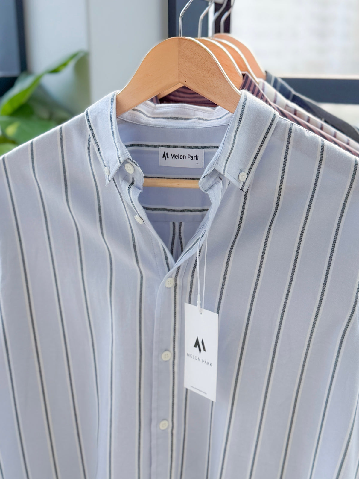 Gentle stripe shirt - Glacier stripe