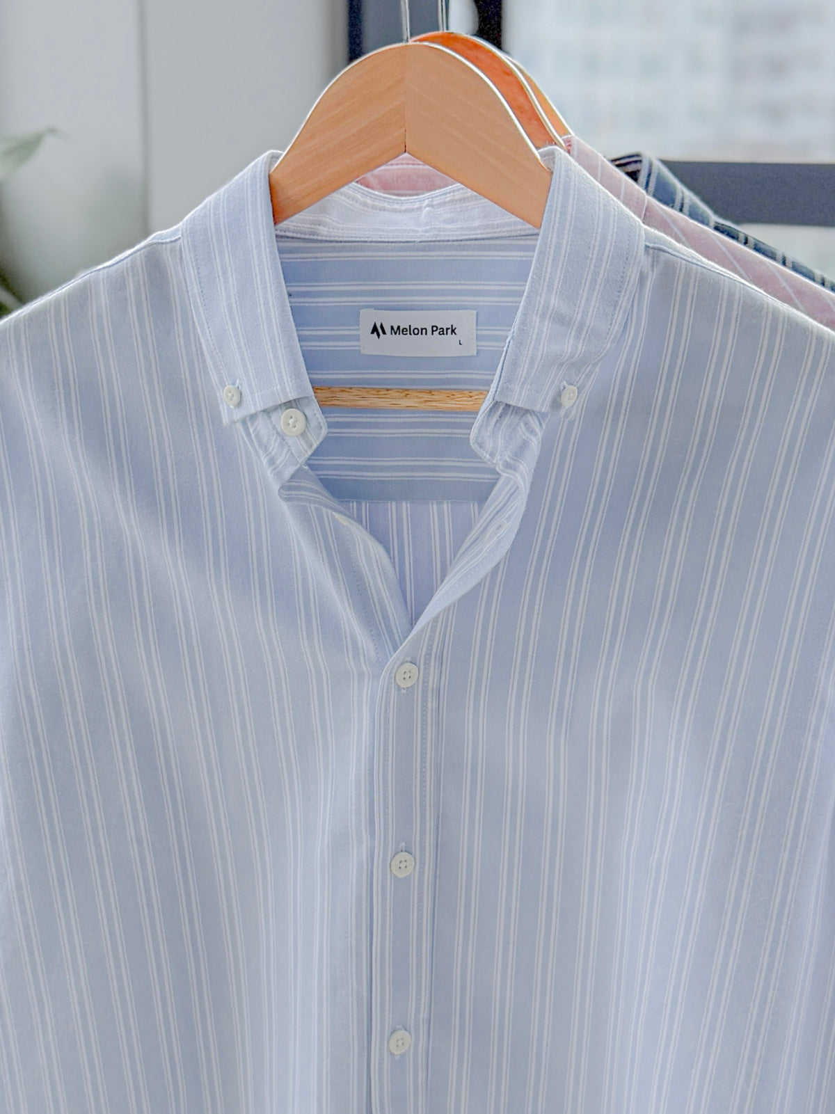 Gentle stripe shirt - Skyward Pinstripe