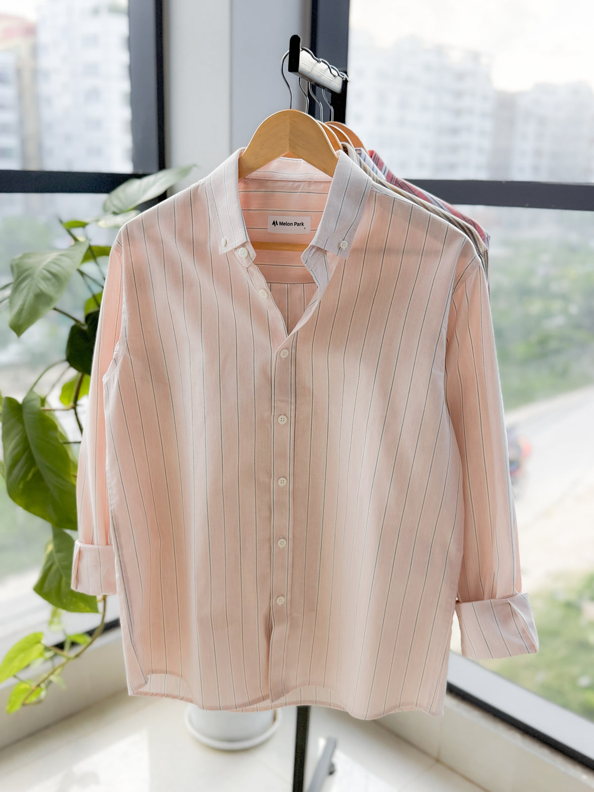 Gentle stripe shirt - Afternoon crisp