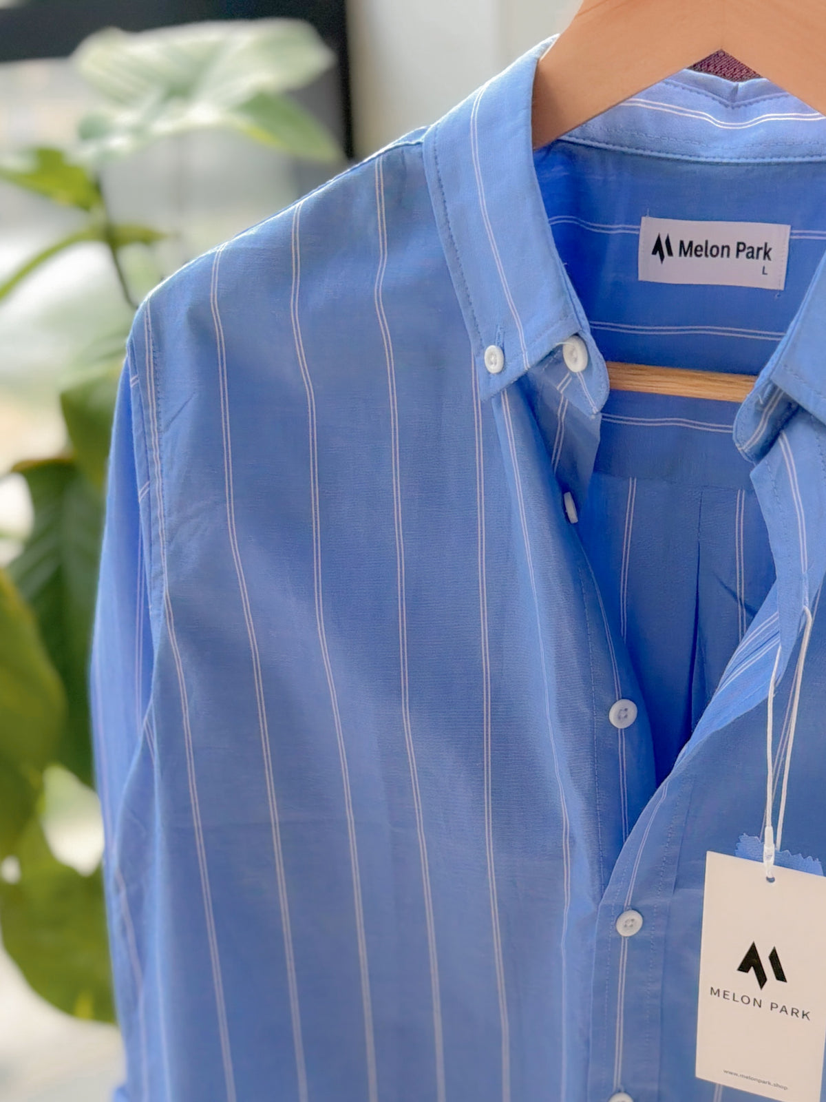 Gentle stripe shirt - Royal Slate