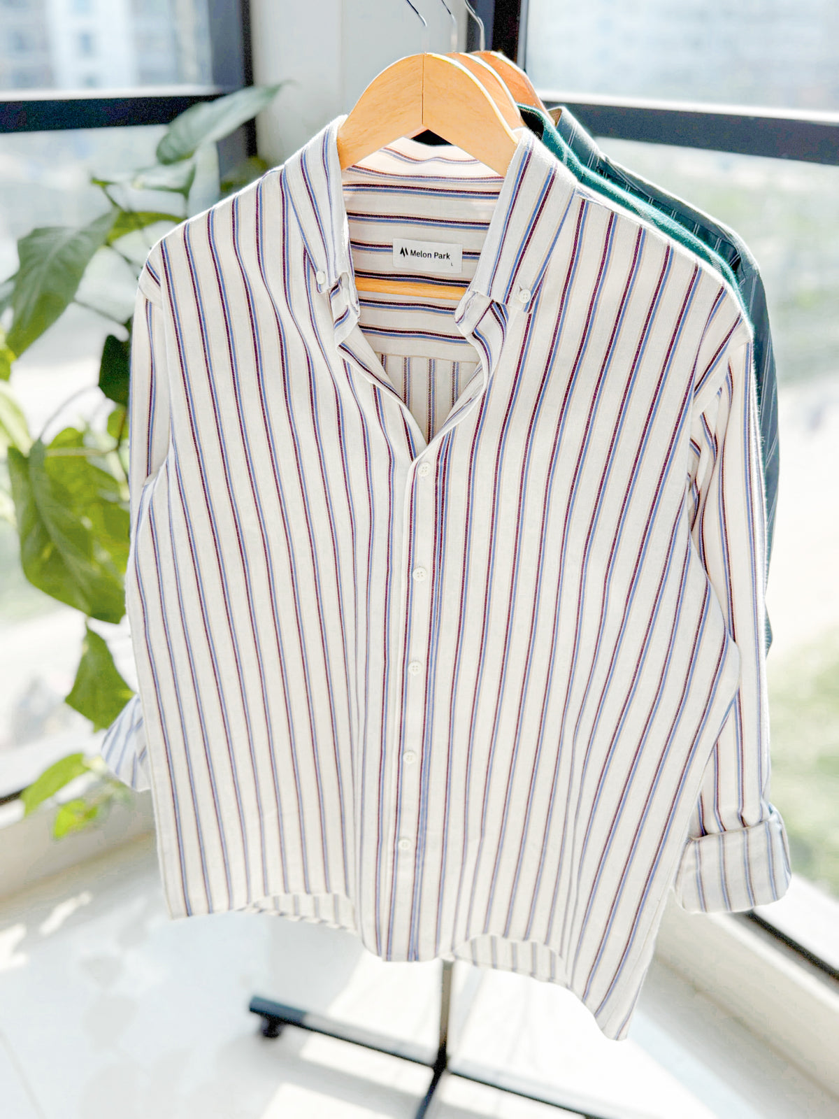 Gentle stripe shirt - Rust Regatta
