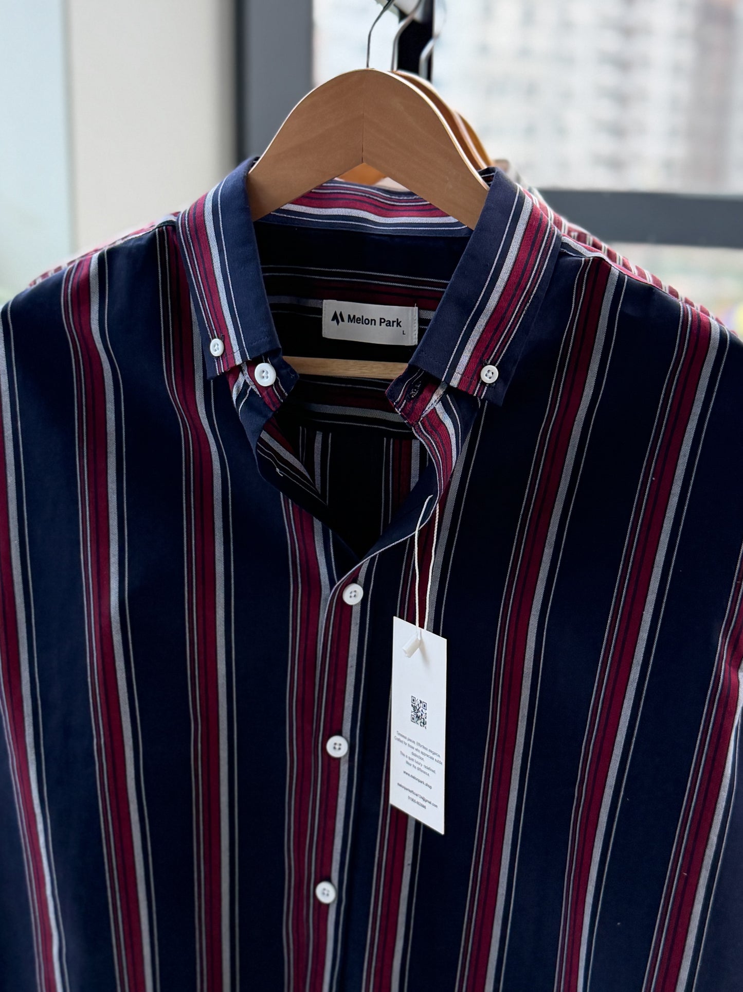 Gentle stripe shirt - The Bordeaux