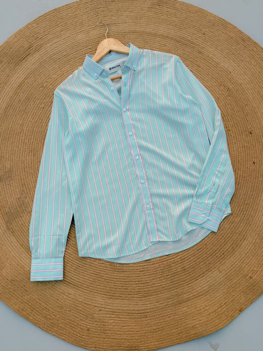 Old Money full sleeve shirt - Seafoam