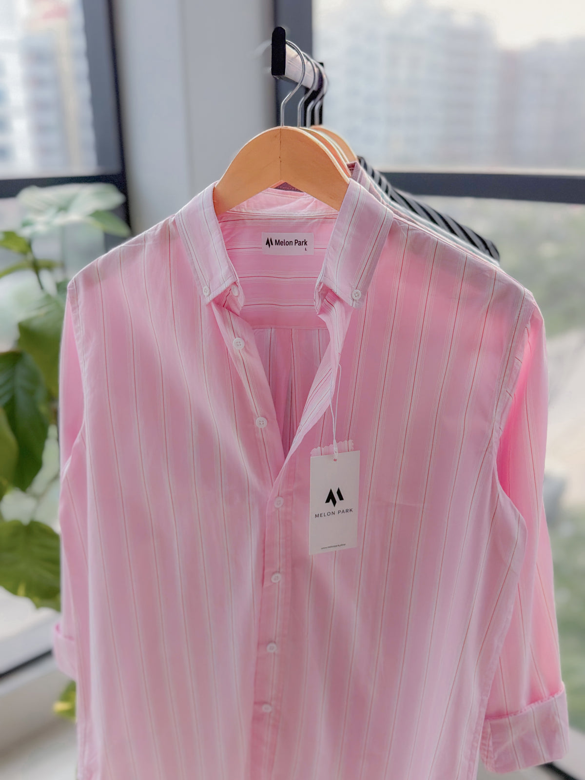Gentle stripe shirt - Blossom Pink