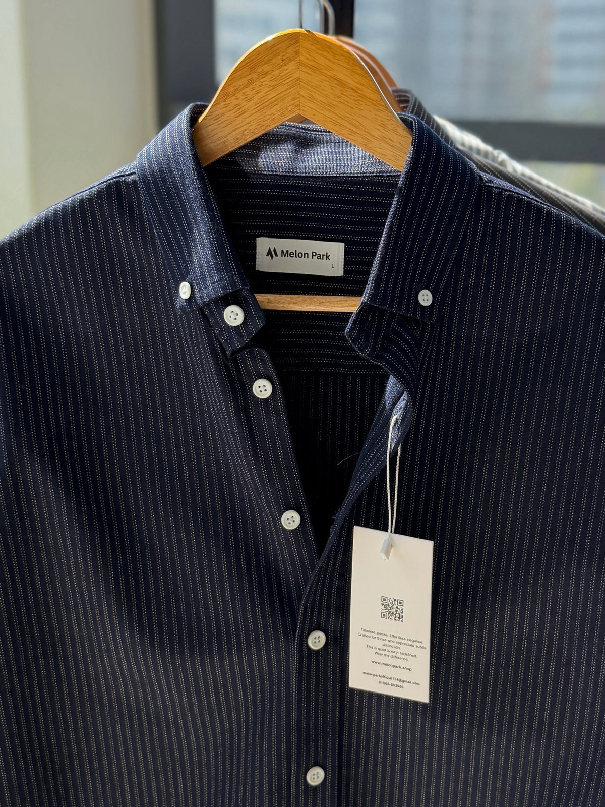 Cotton classic shirt - Sailor Navy