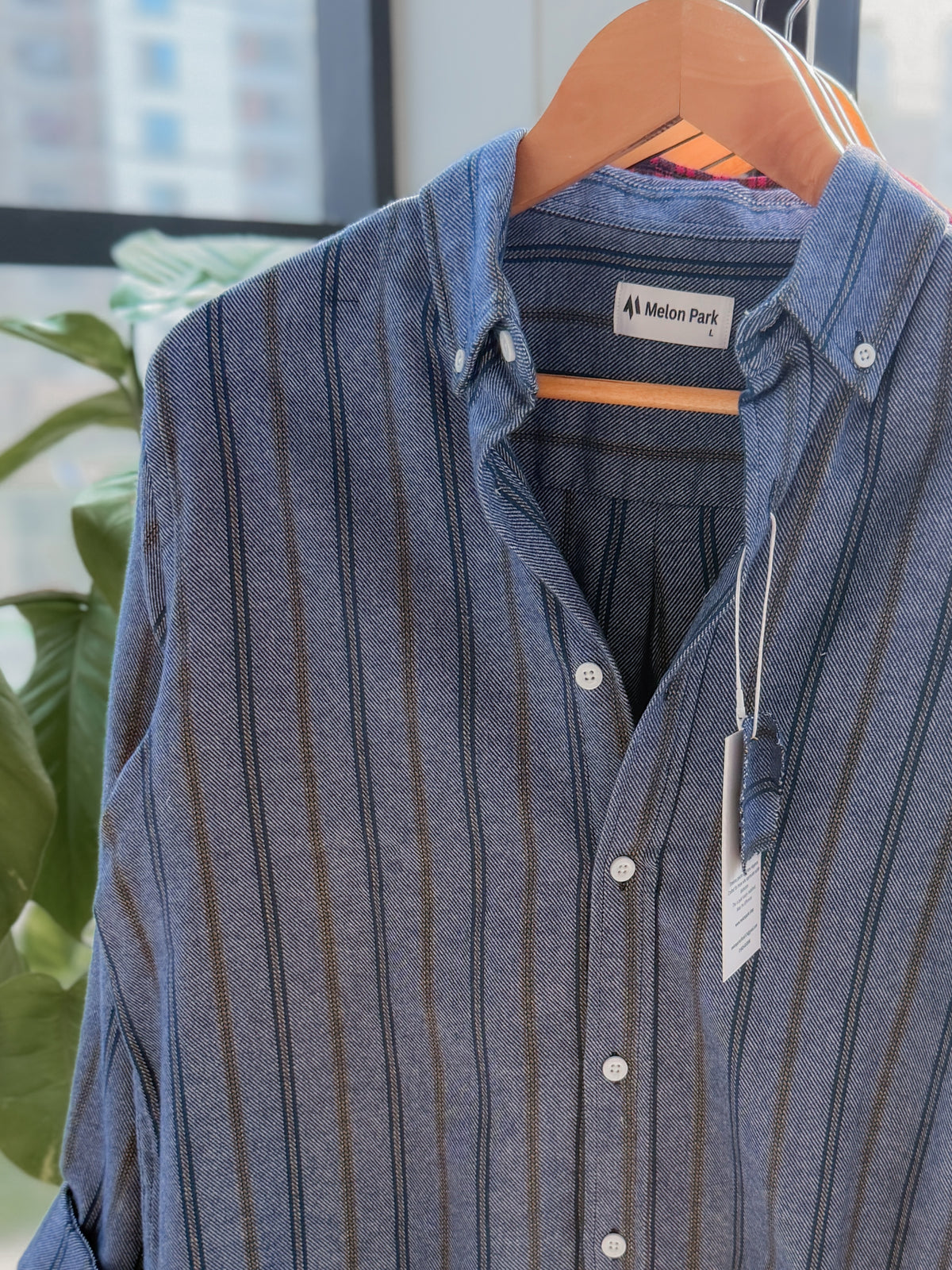 Gentle stripe shirt - Heather Copper