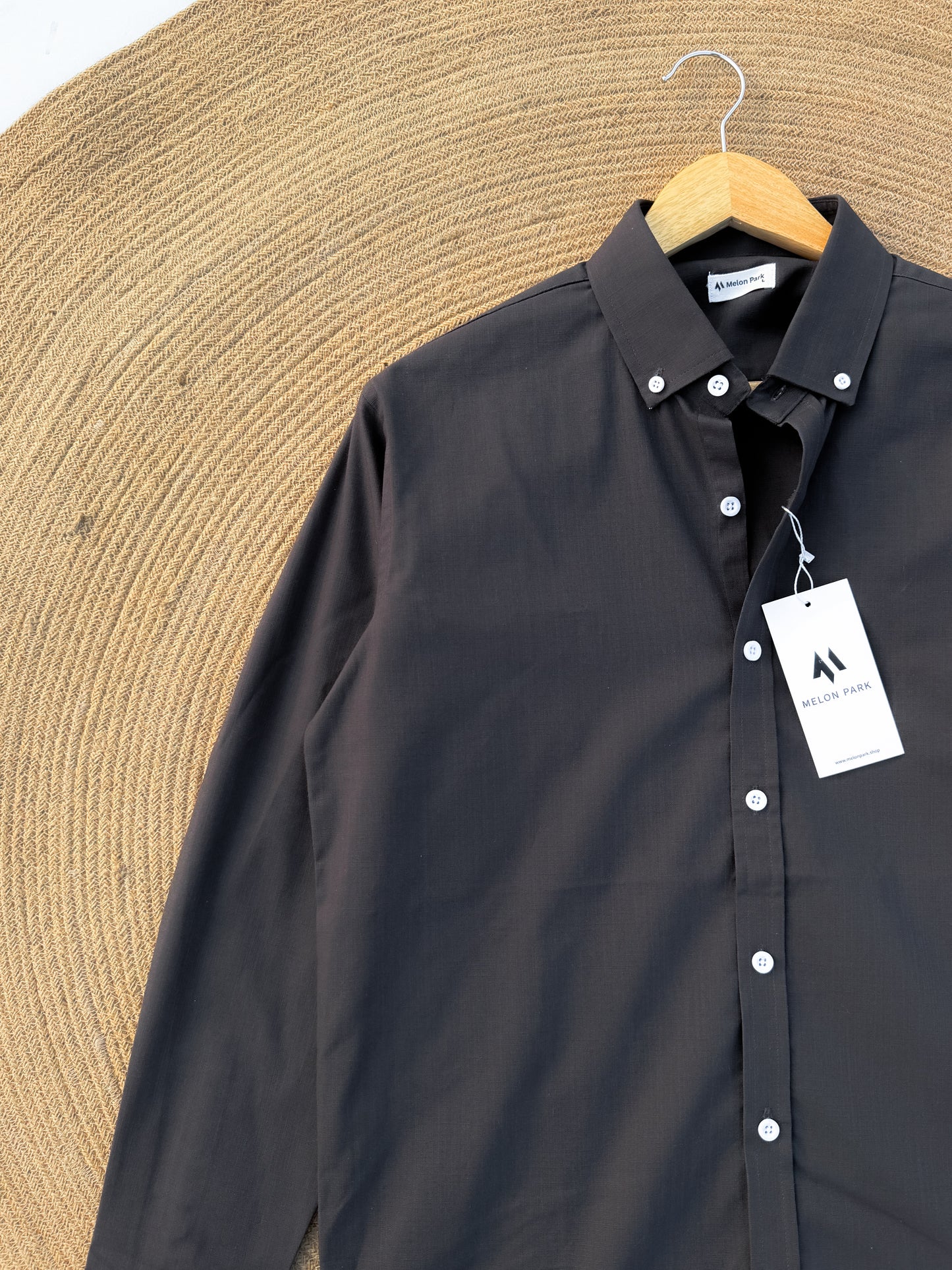 Signature Remi cotton shirt - Charcoal Grey