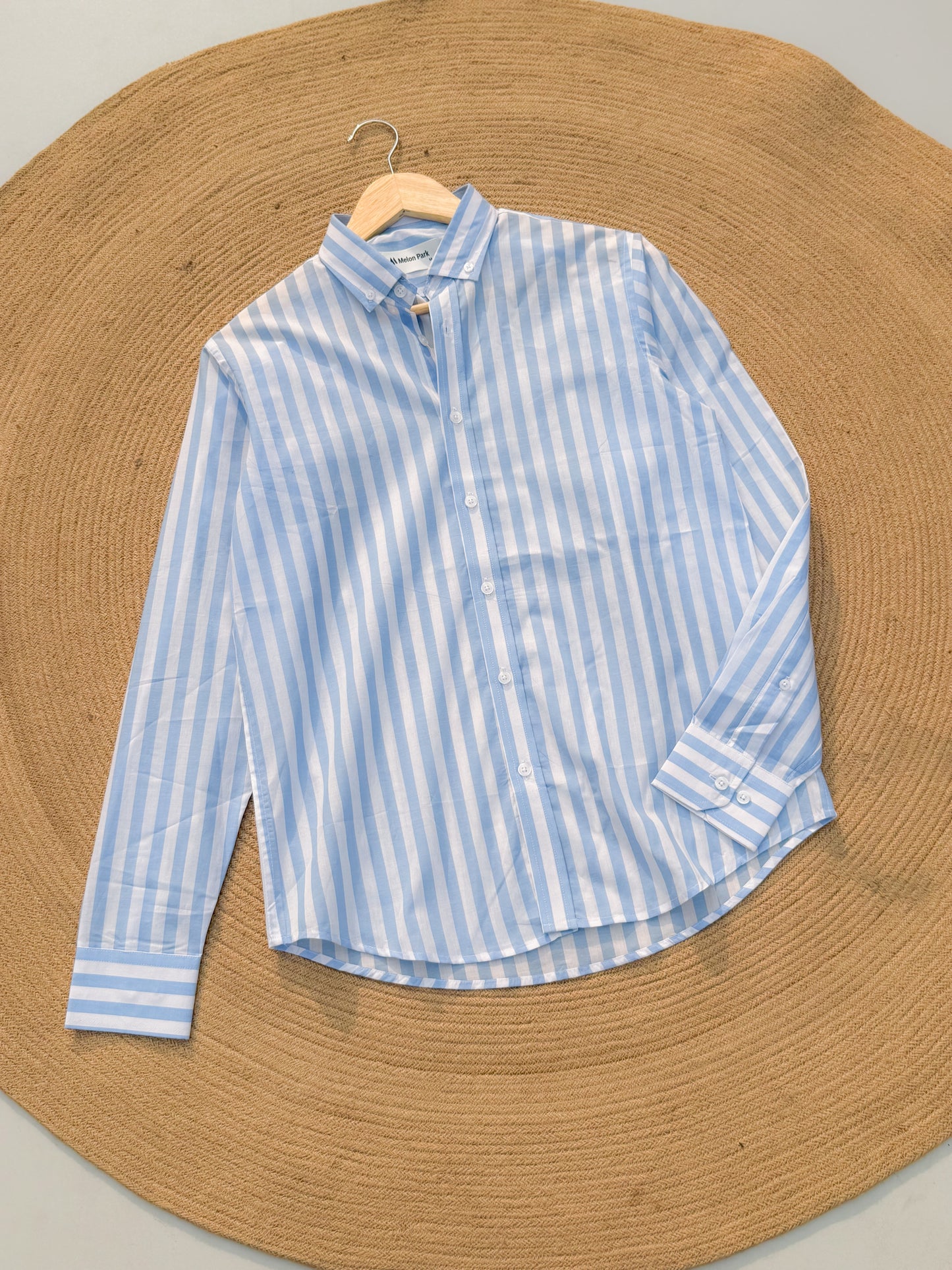 Old Money full sleeve shirt - Coastal Blue