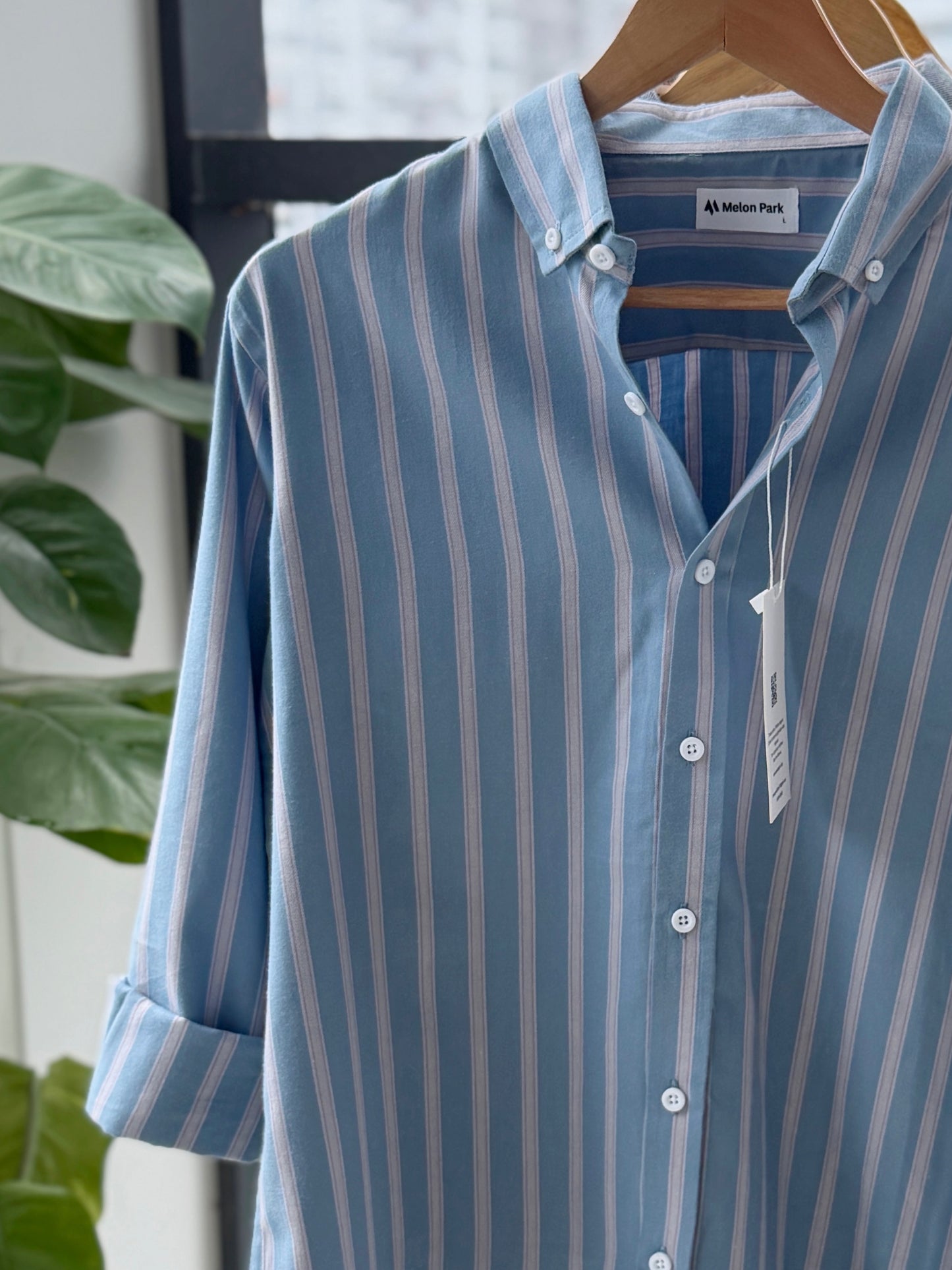 Gentle stripe shirt - Santorini