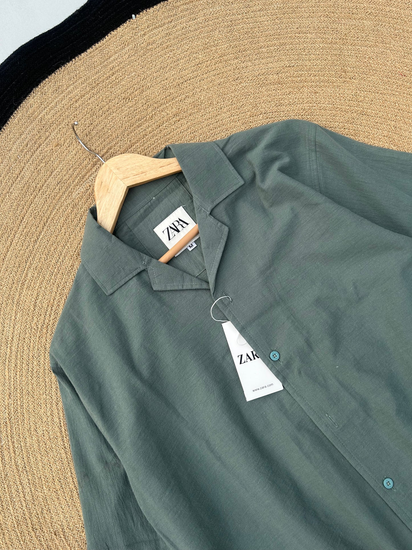 Sage Green Cuban full sleeve - Drop shoulder