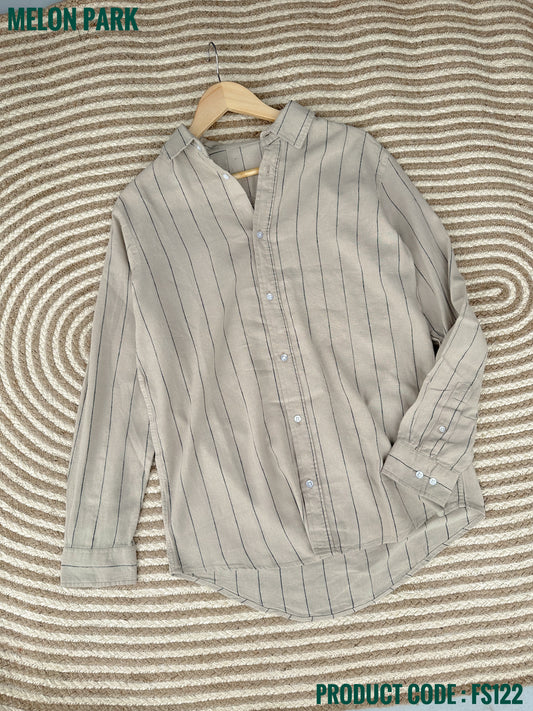 Gentle stripe shirt - Light Beige | FS122