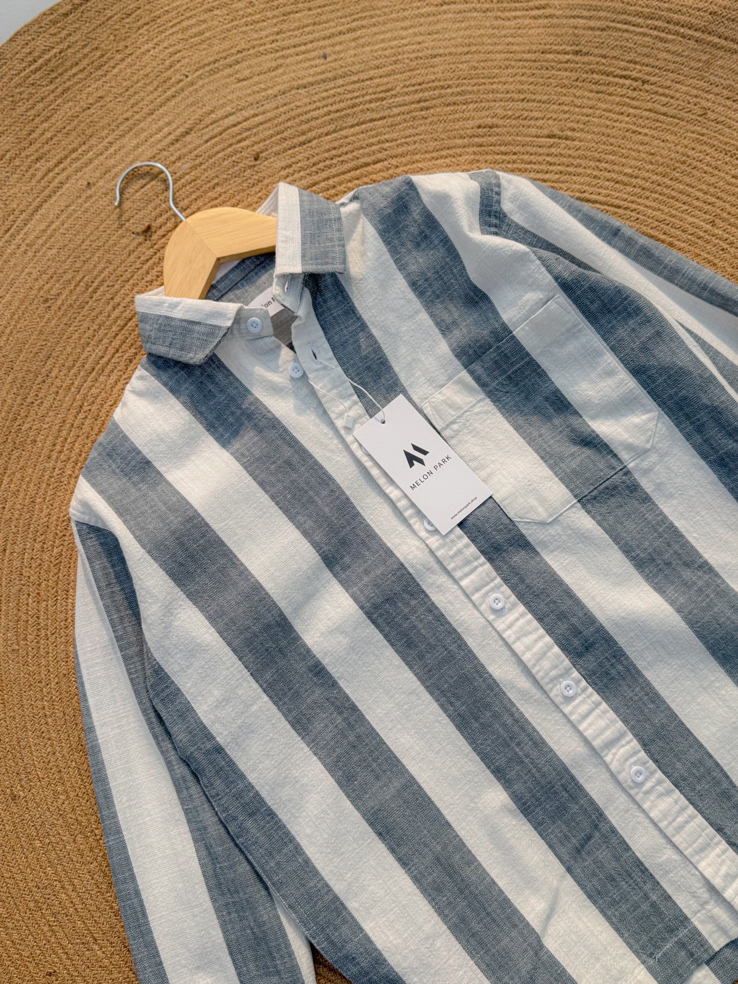 Crafted full sleeve shirt - Coastal Slate