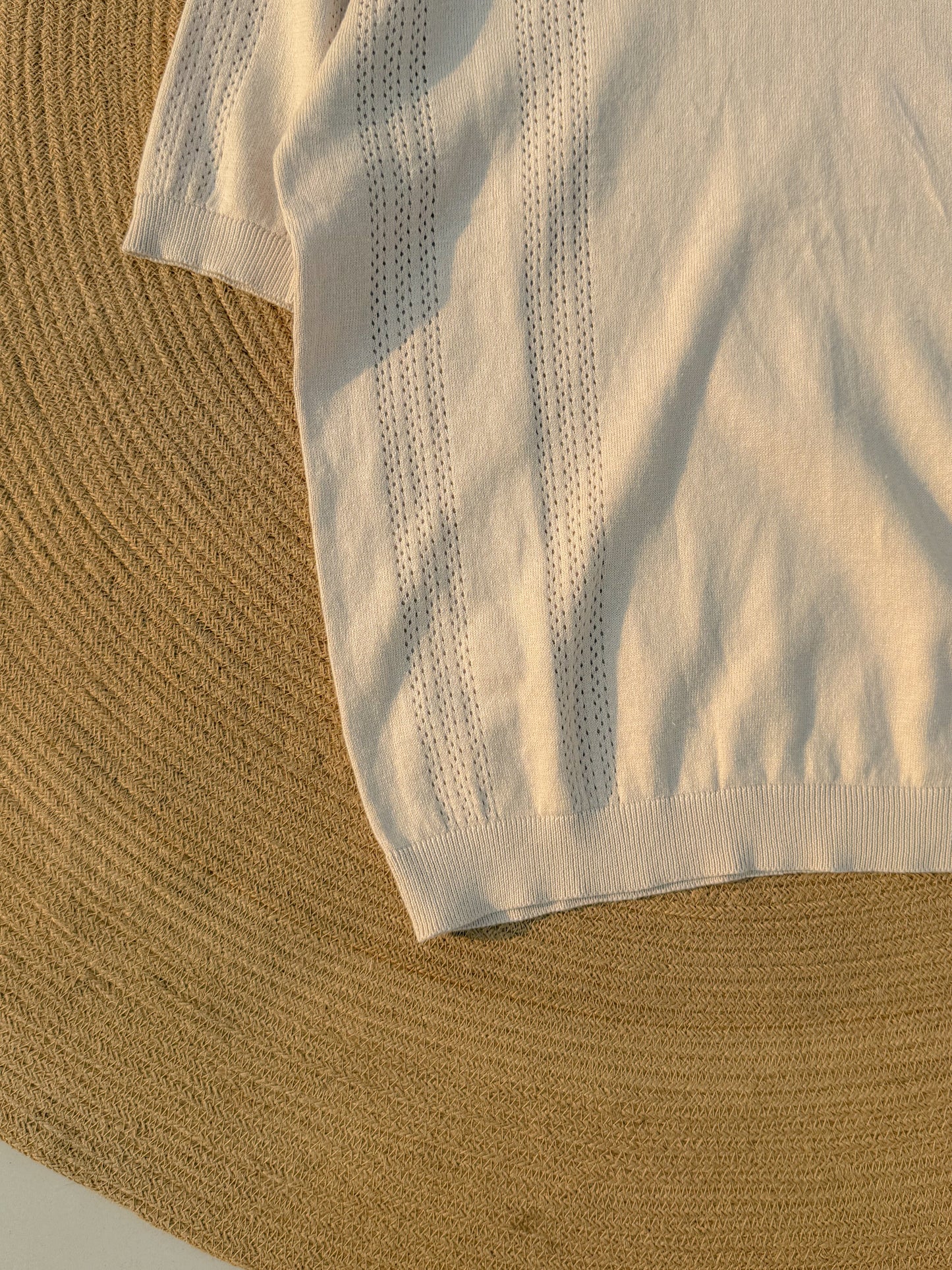 Gentle Breeze Knit Polo - Off-White