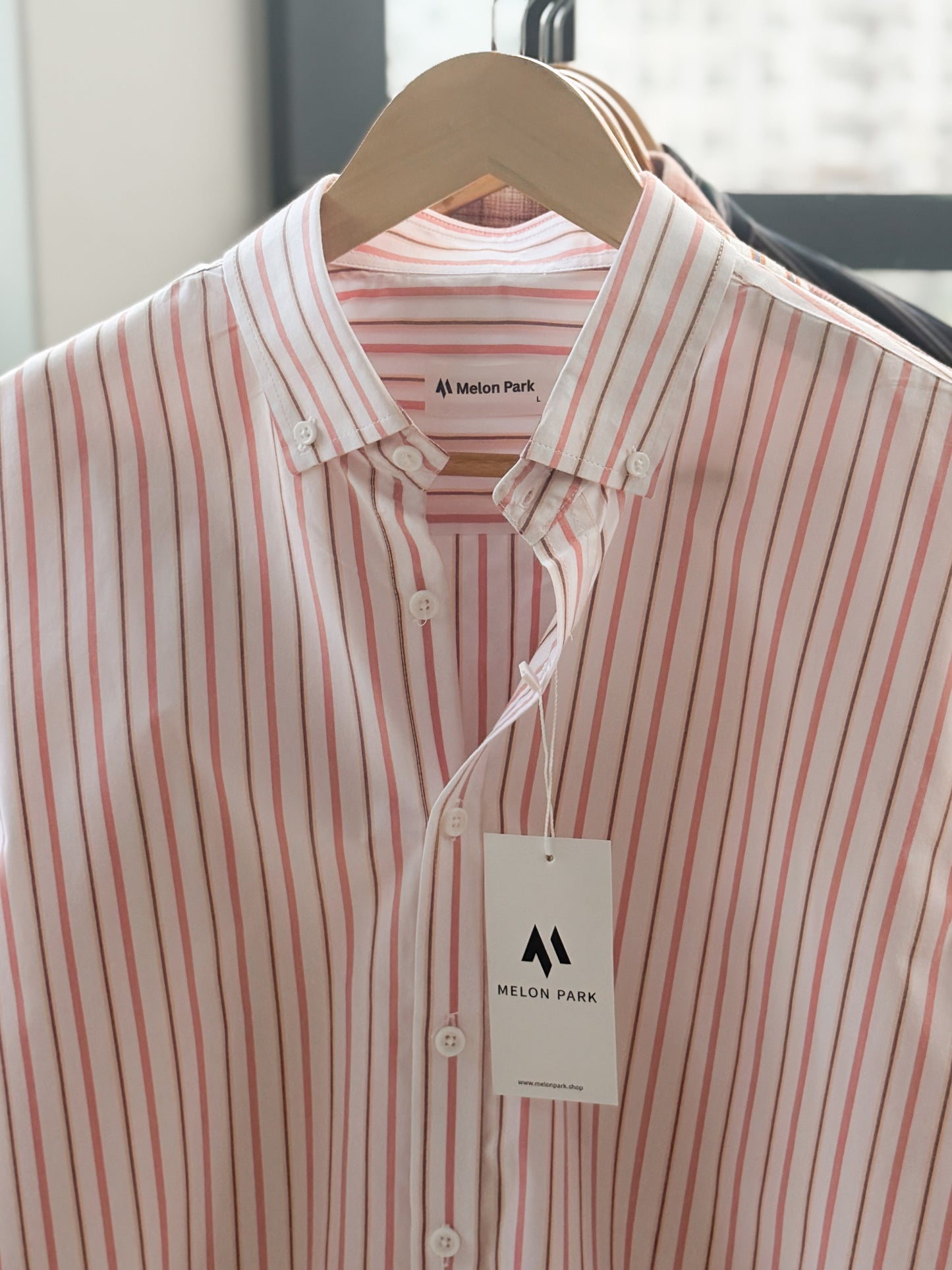 Gentle stripe shirt - Riviera Pink stripe