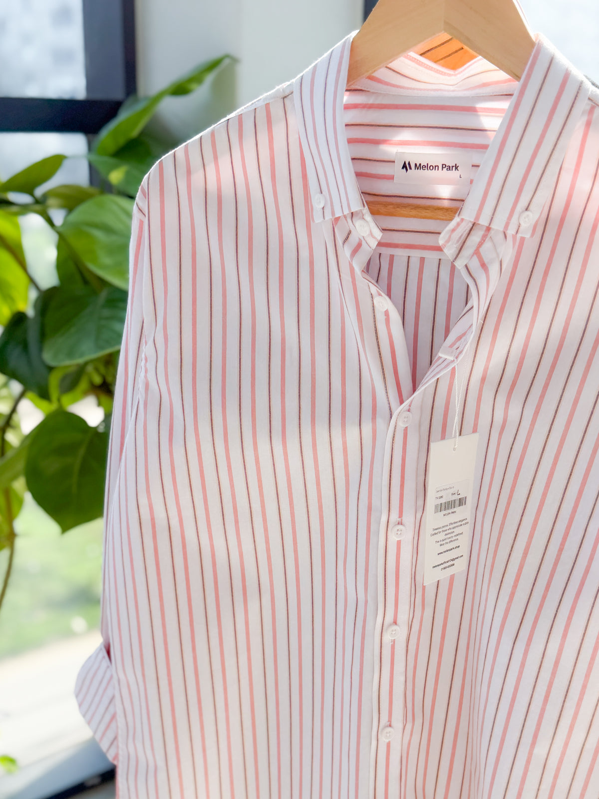 Gentle stripe shirt - Riviera Pink stripe