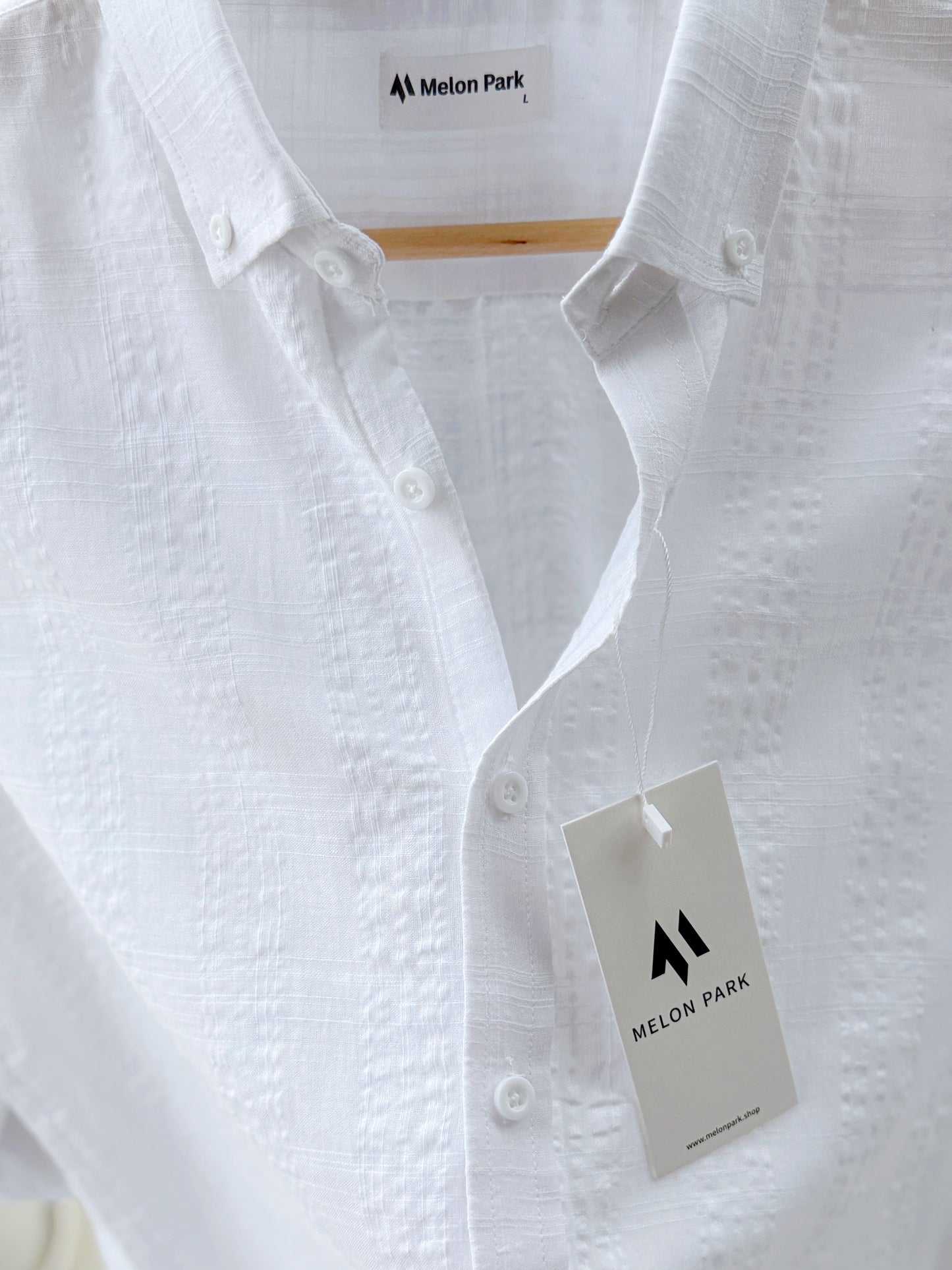 Cotton classic shirt - Raw white
