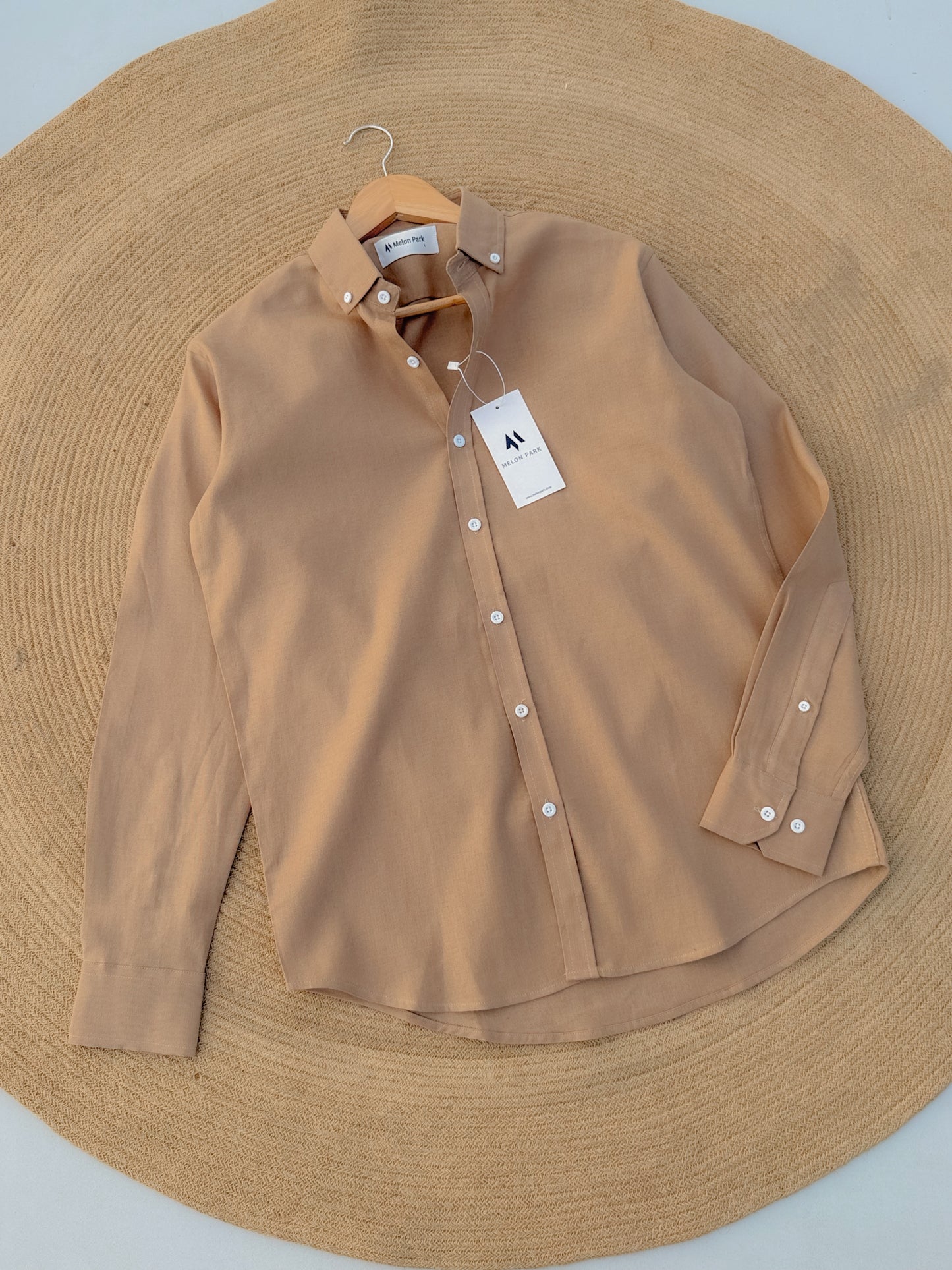 Signature Remi cotton shirt - Beige