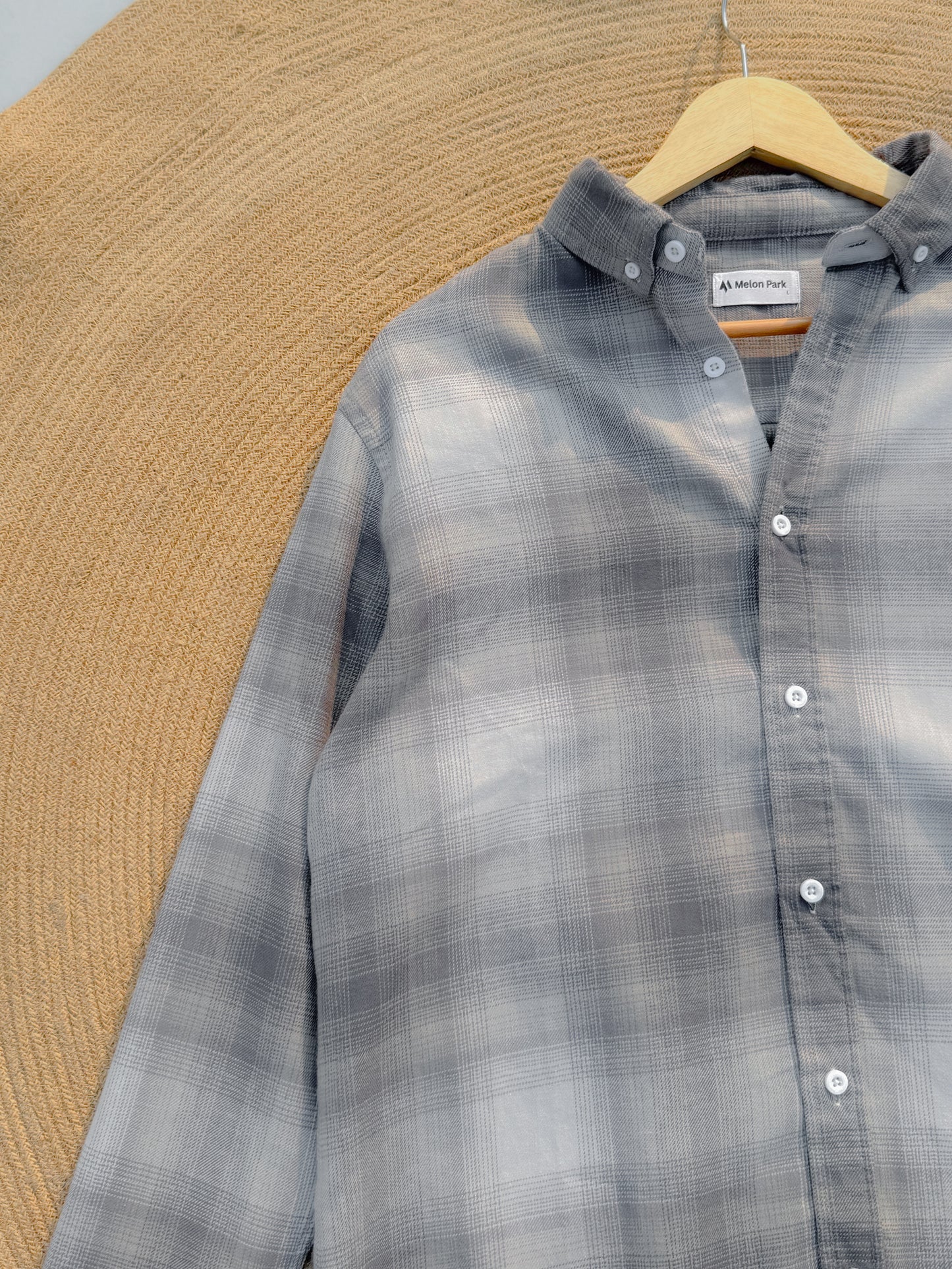 Gentle Check shirt - Ash Shadow