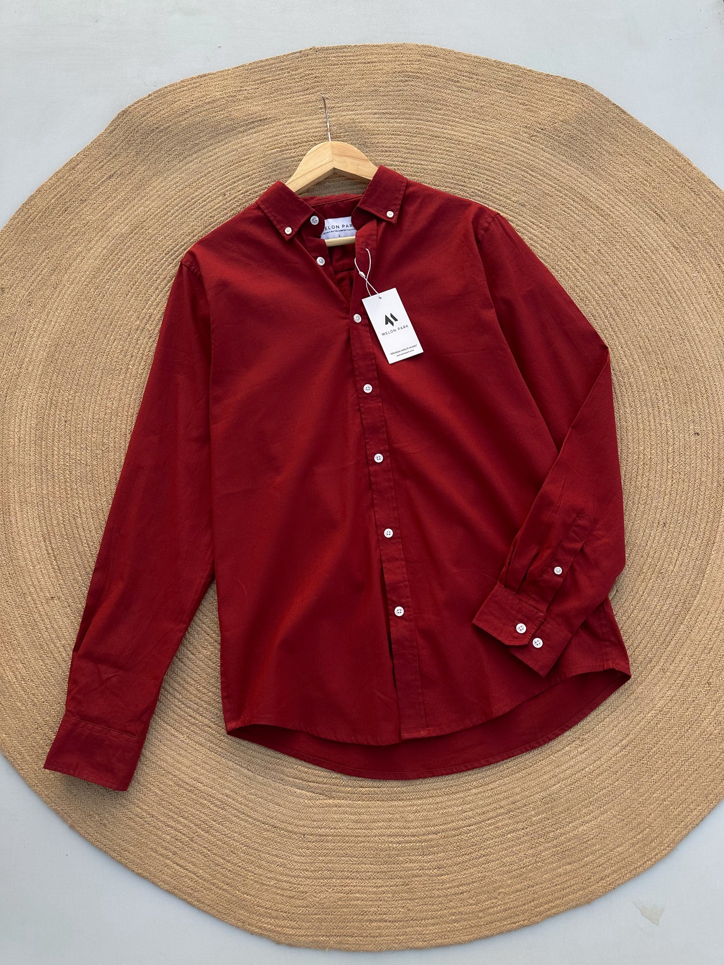 Oxford Shirt - Midnight Maroon
