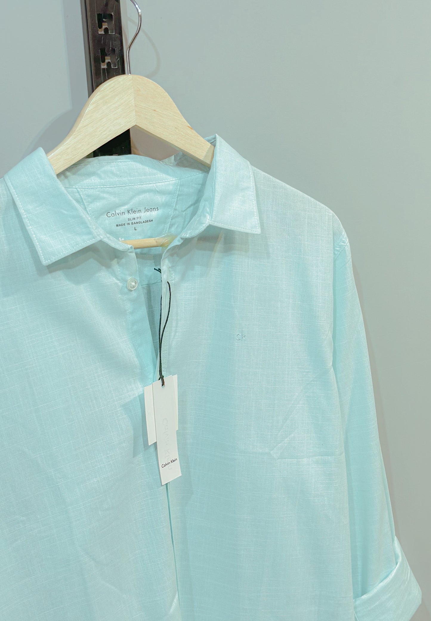 Classic full sleeve shirt - Pastel Cyan