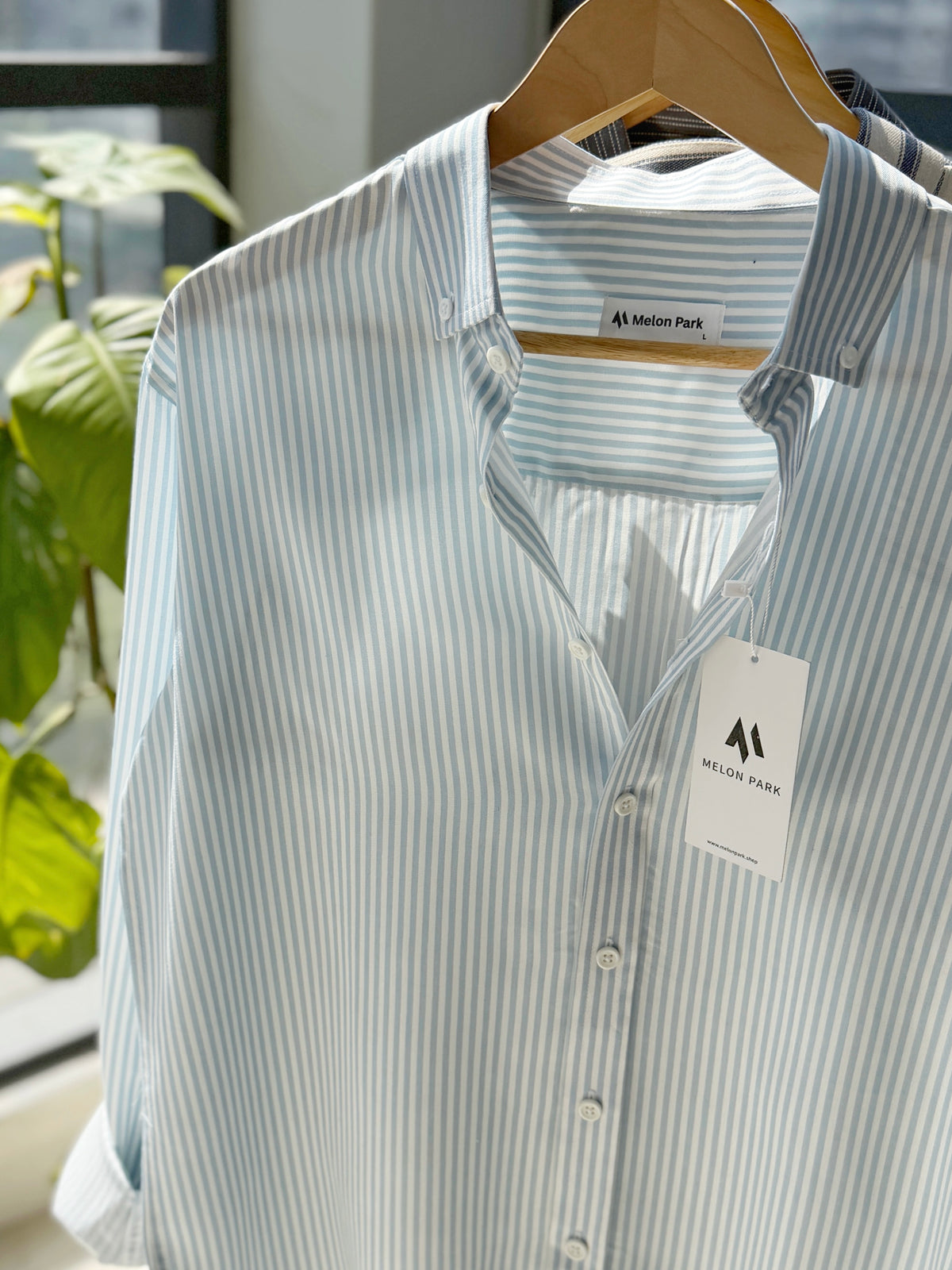 Gentle stripe shirt - Pacific Skyline